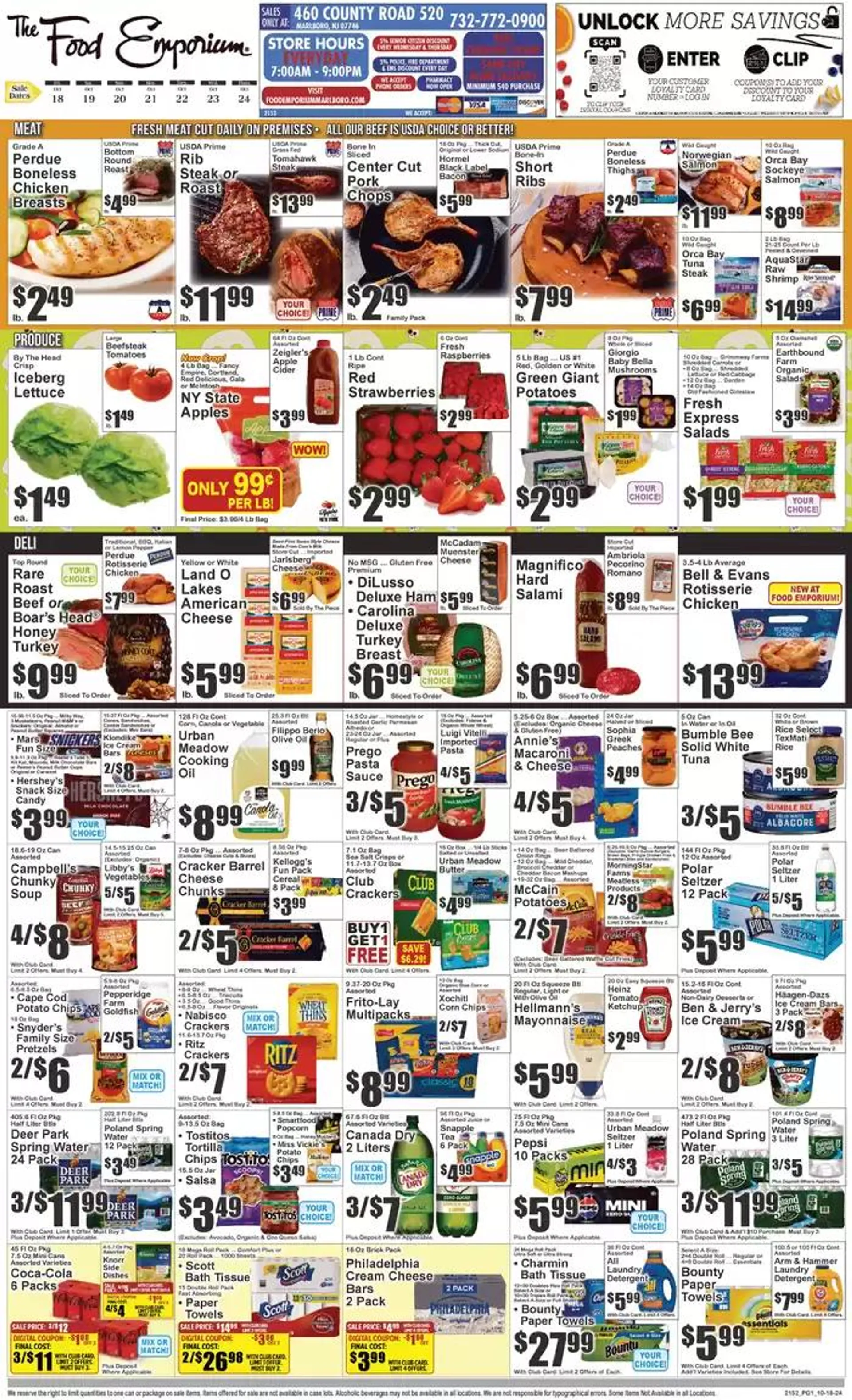 Weekly ad The Food Emporium weekly ad from October 18 to October 24 2024 - Page 1