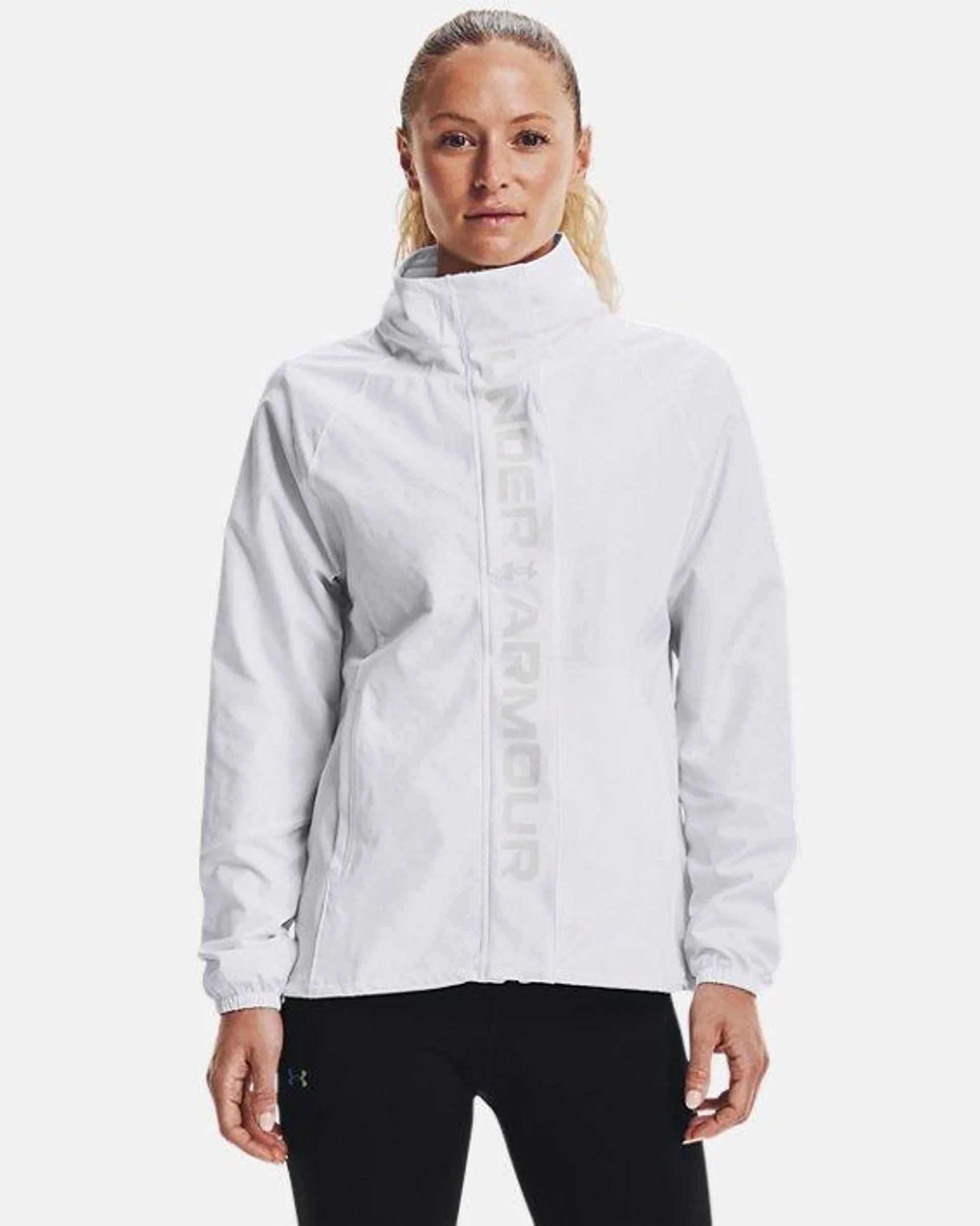 Women's UA RUSH™ Woven Print Full-Zip