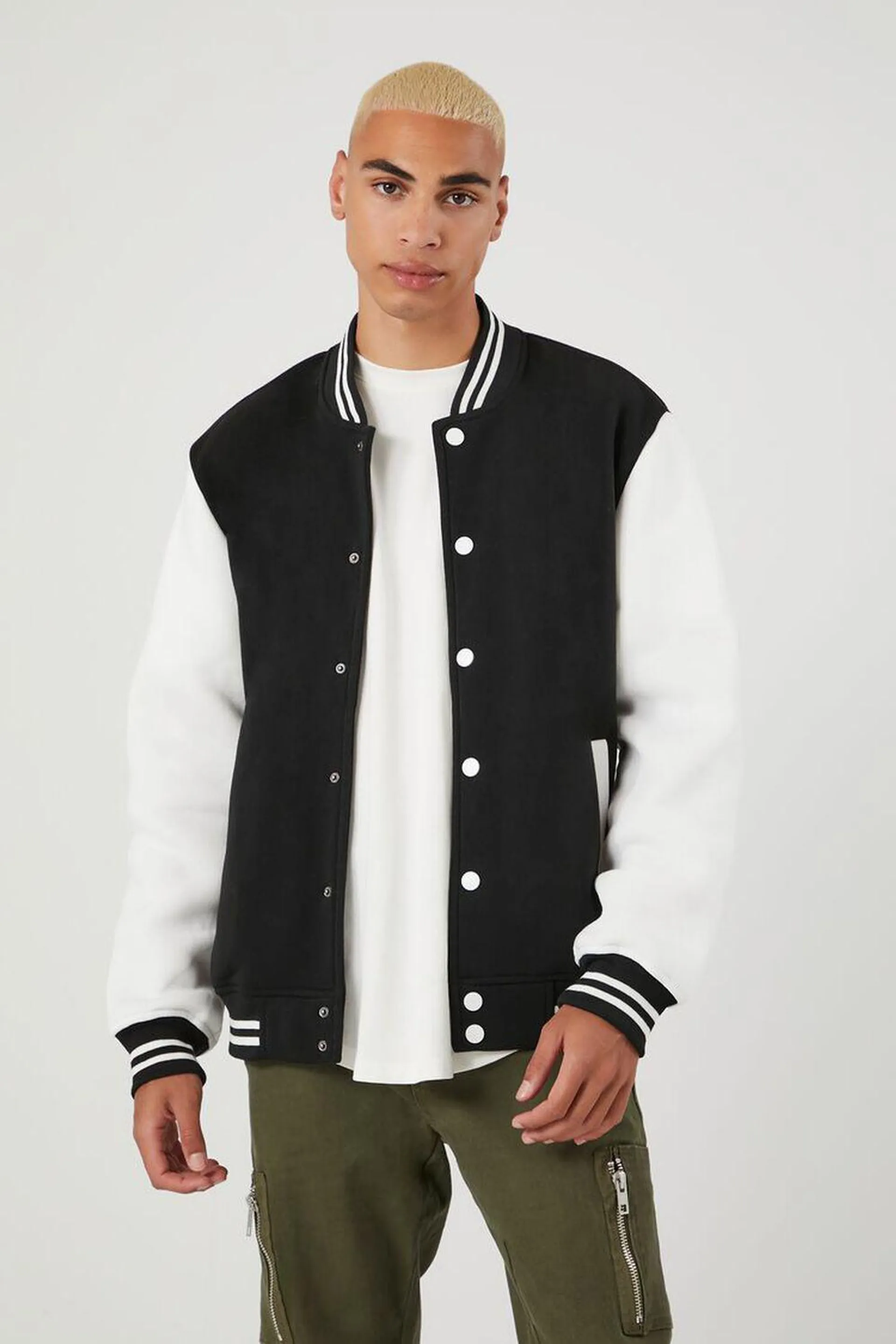 Colorblock Varsity Bomber Jacket