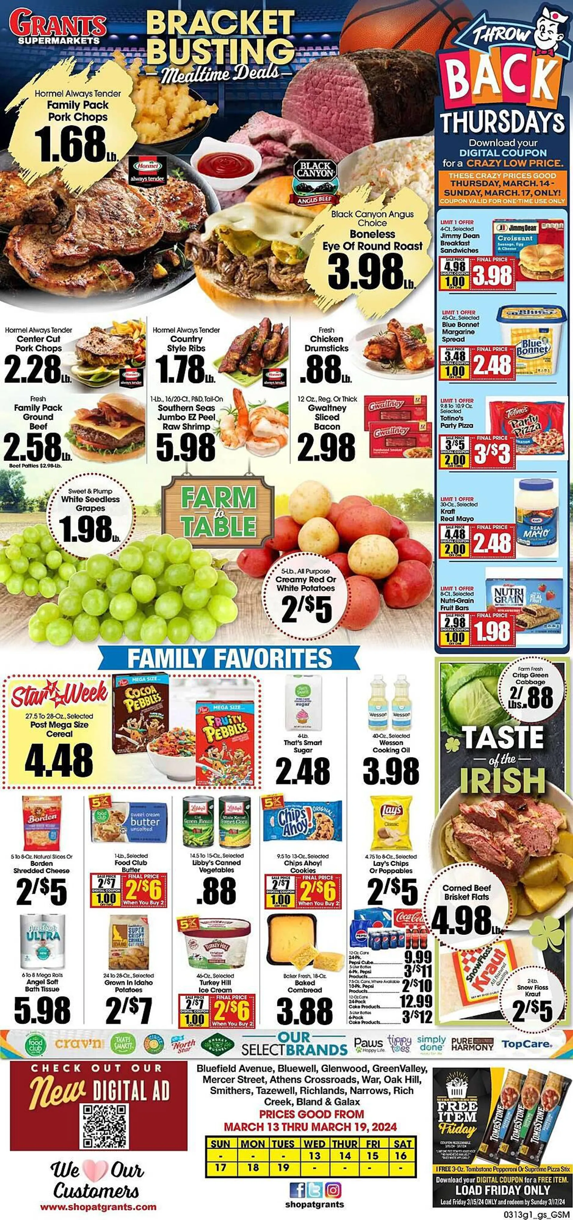 Weekly ad Grants Supermarket Weekly Ad from March 13 to March 19 2024 - Page 1
