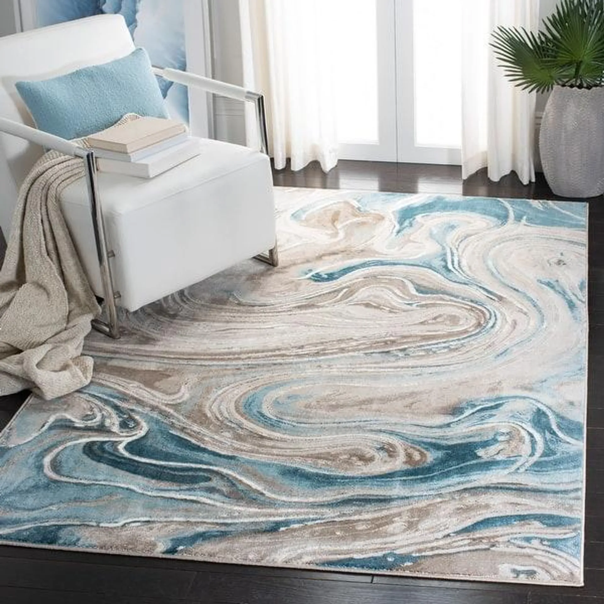 SAFAVIEH Meadow Gundela Modern Abstract Rug