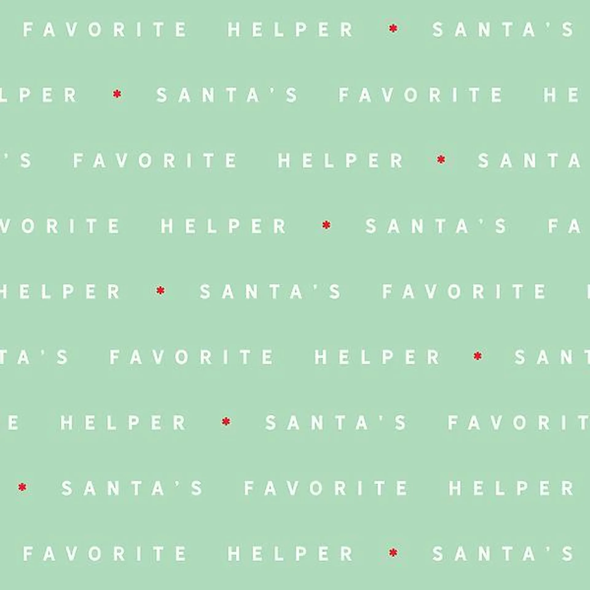 The Gift Wrap Company Santa's Favorite Helper Wrapping Paper