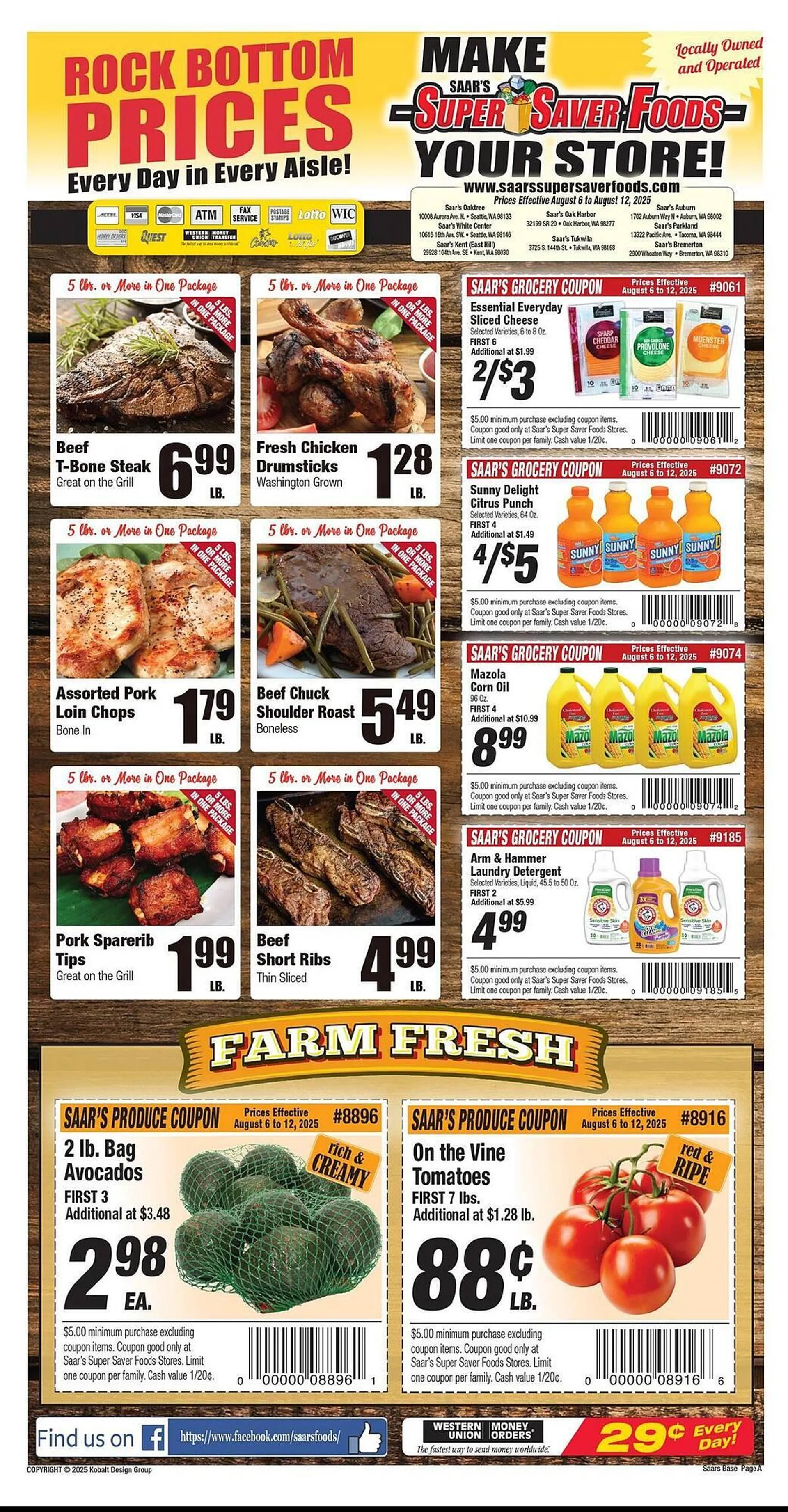 Weekly ad Super Saver Weekly Ad from August 6 to August 12 2025 - Page 1