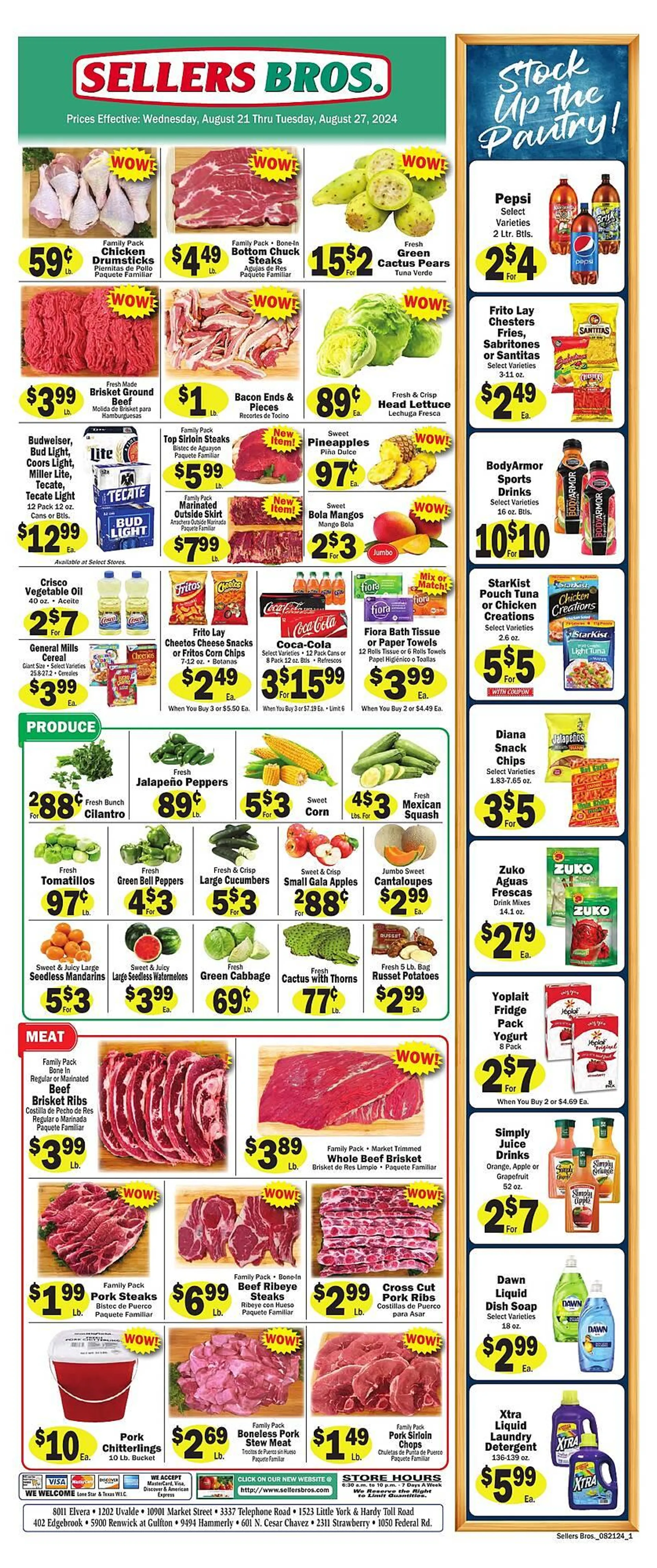 Sellers Bros Weekly Ad - 1