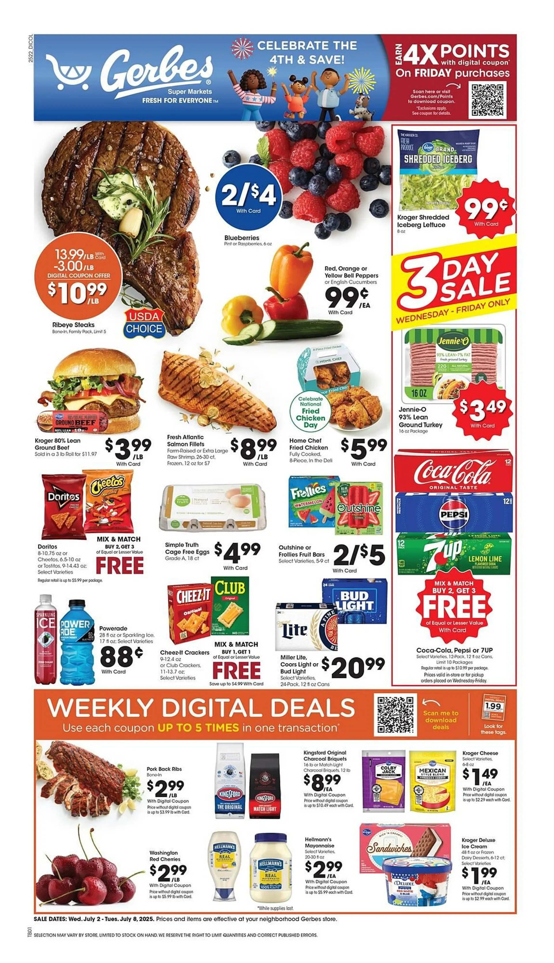 Weekly ad Gerbes ad from July 2 to July 8 2025 - Page 1