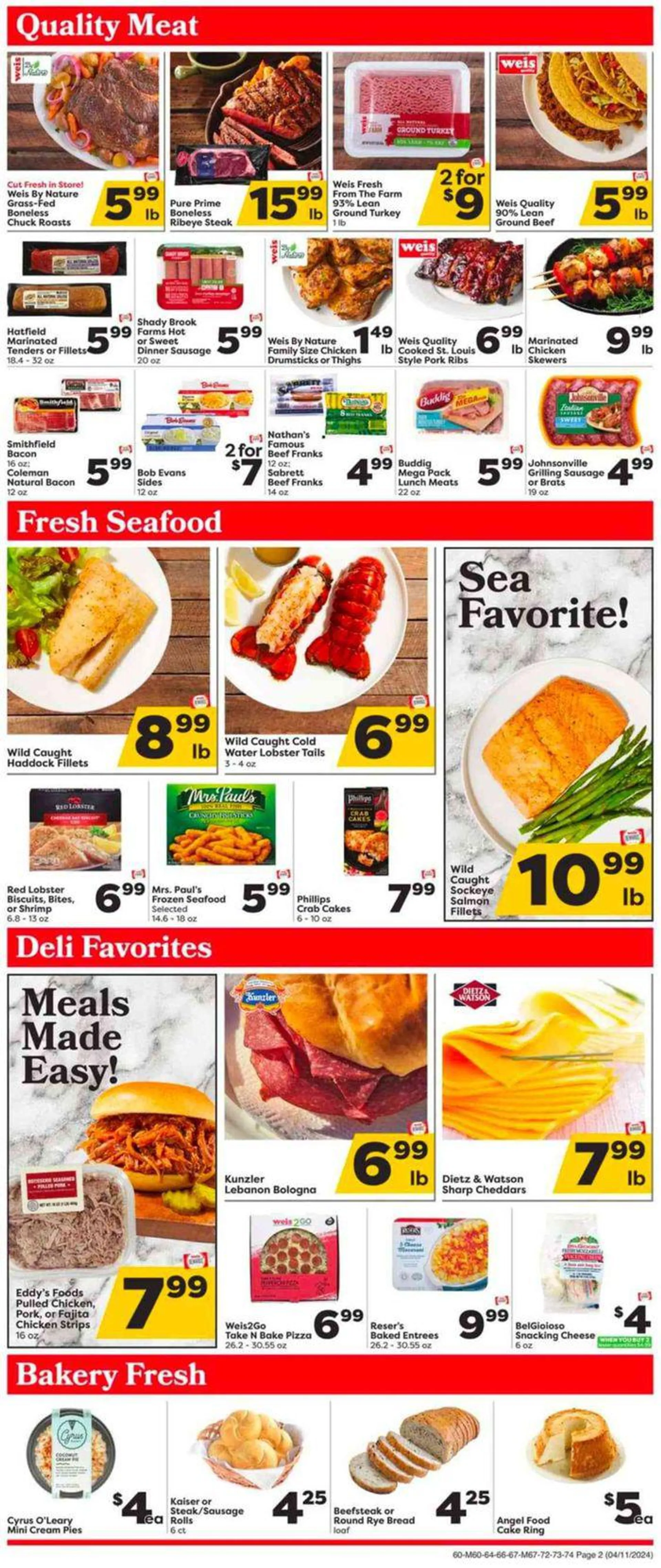 Weekly ad Weis Spring Rewards from April 12 to April 17 2024 - Page 2