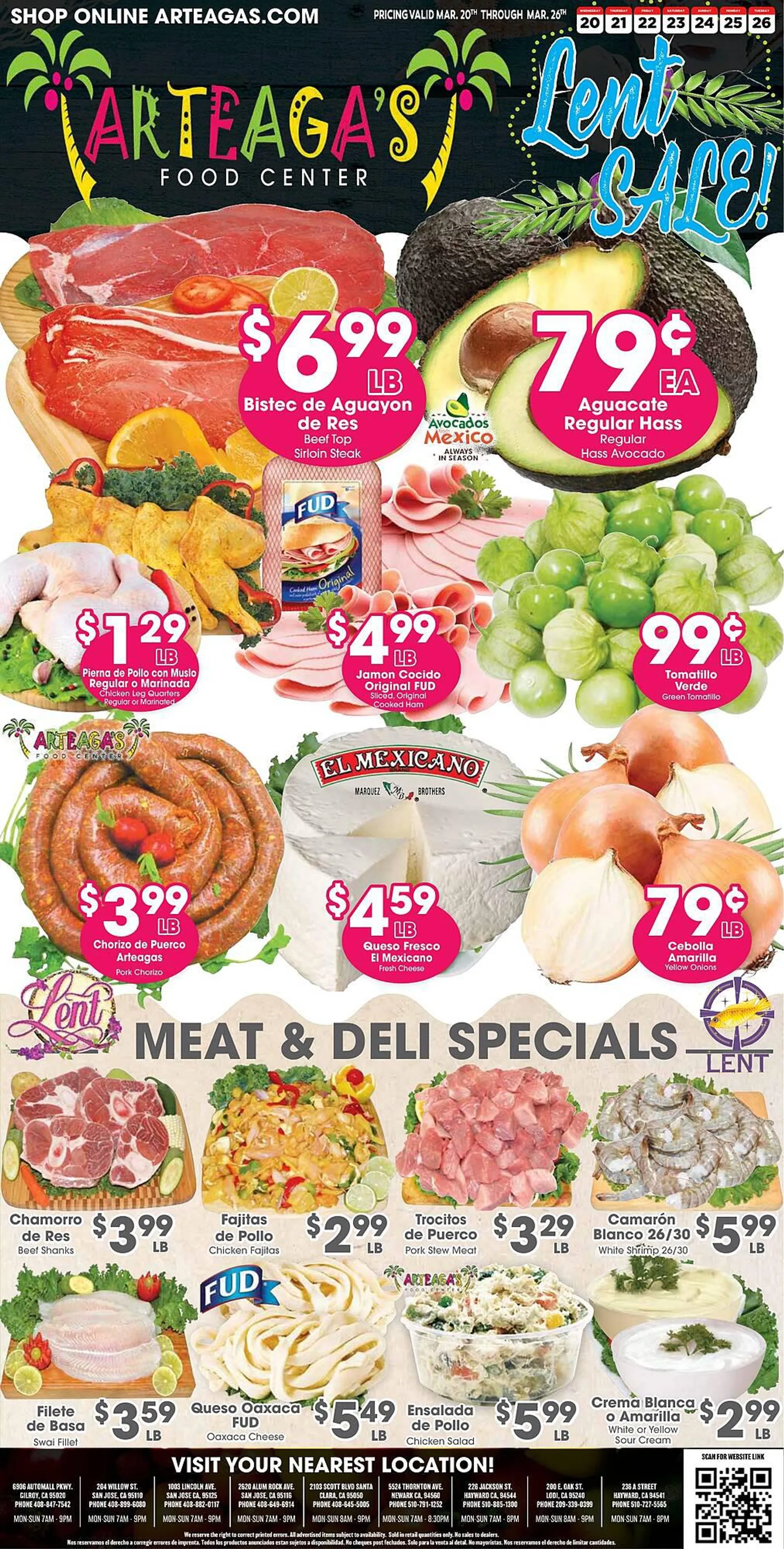 Weekly ad Arteagas Food Center ad from March 20 to March 26 2024 - Page 