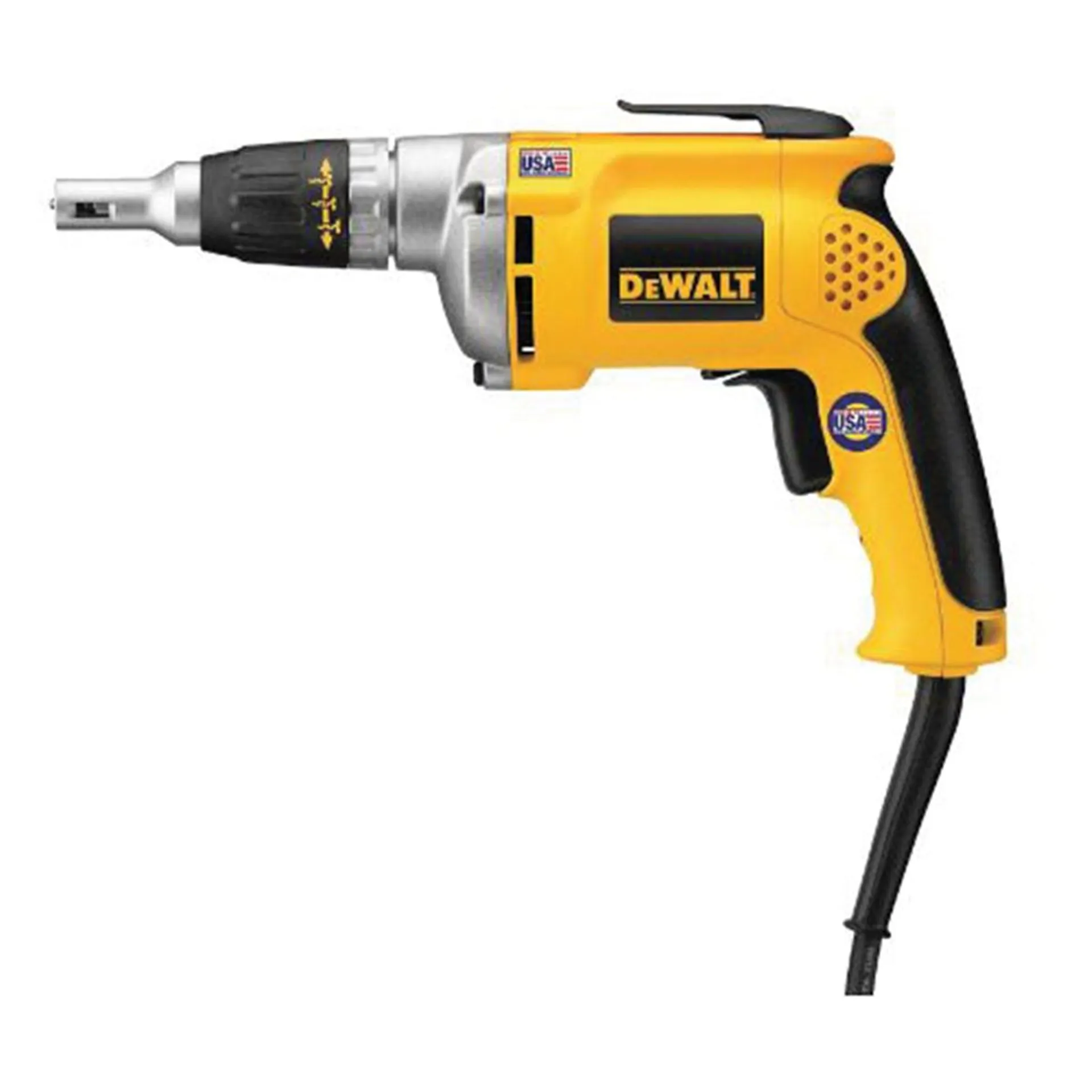 DeWALT DW272 Drywall Screwgun, 6.3 A, 1/4 in Chuck, 4000 rpm Speed, 8 ft L Cord