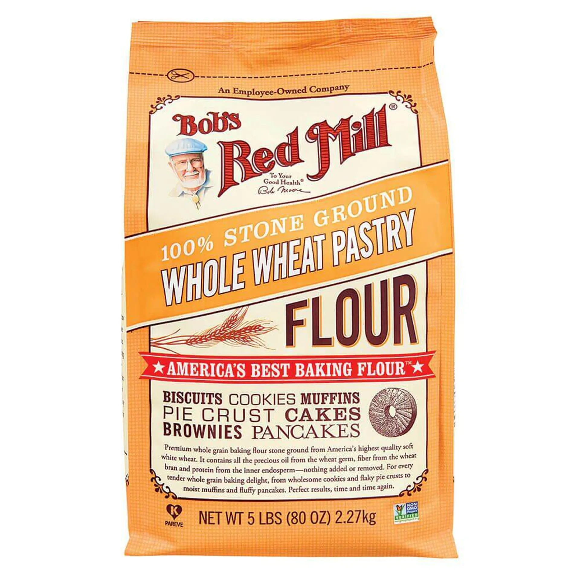 Bob’s Red Mill Stone Ground Whole Wheat Pastry Flour, 5 lbs