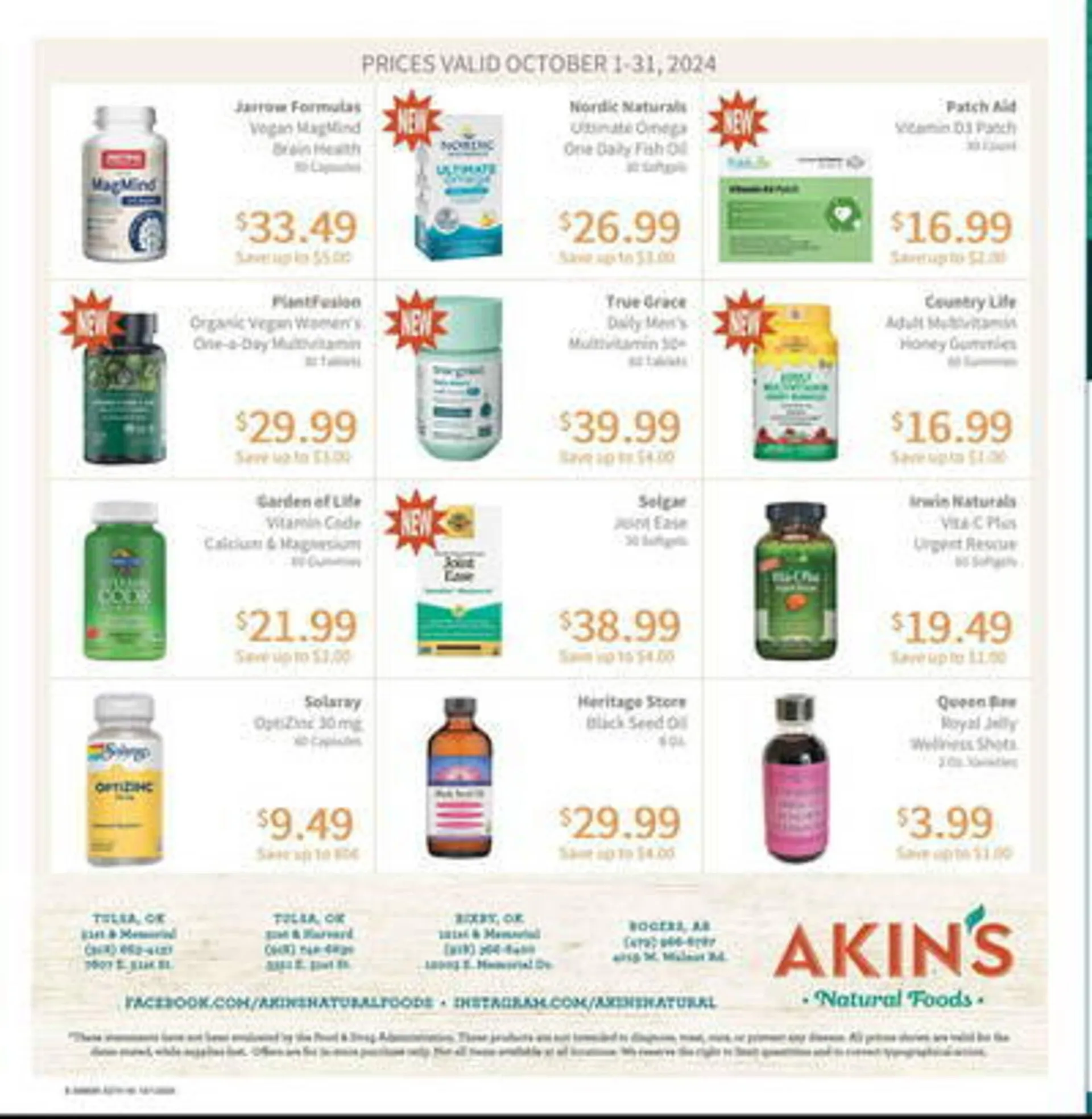 Weekly ad Akin's Natural Foods Weekly Ad from October 1 to October 31 2024 - Page 8