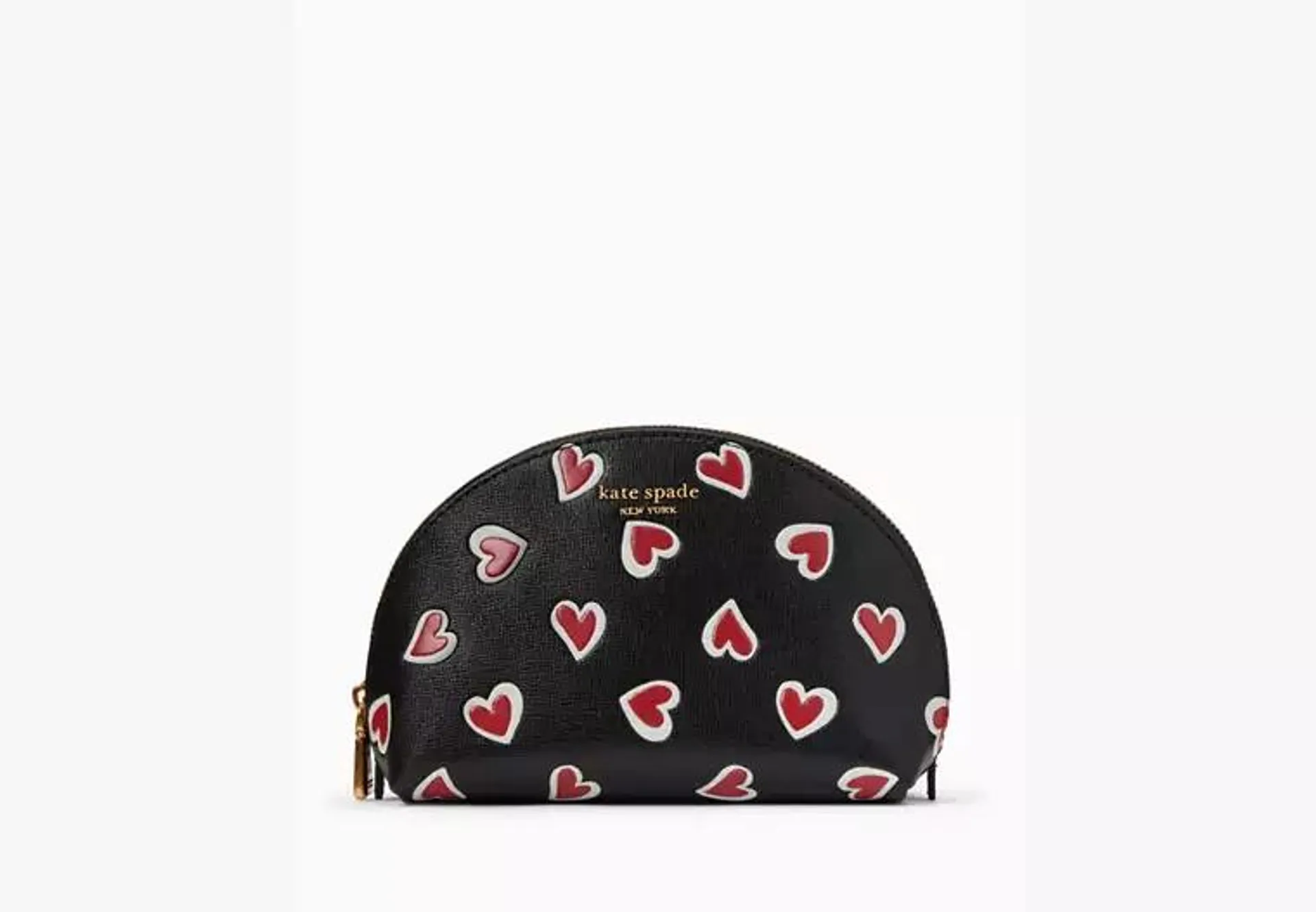 Morgan Stencil Hearts Small Dome Cosmetic Case