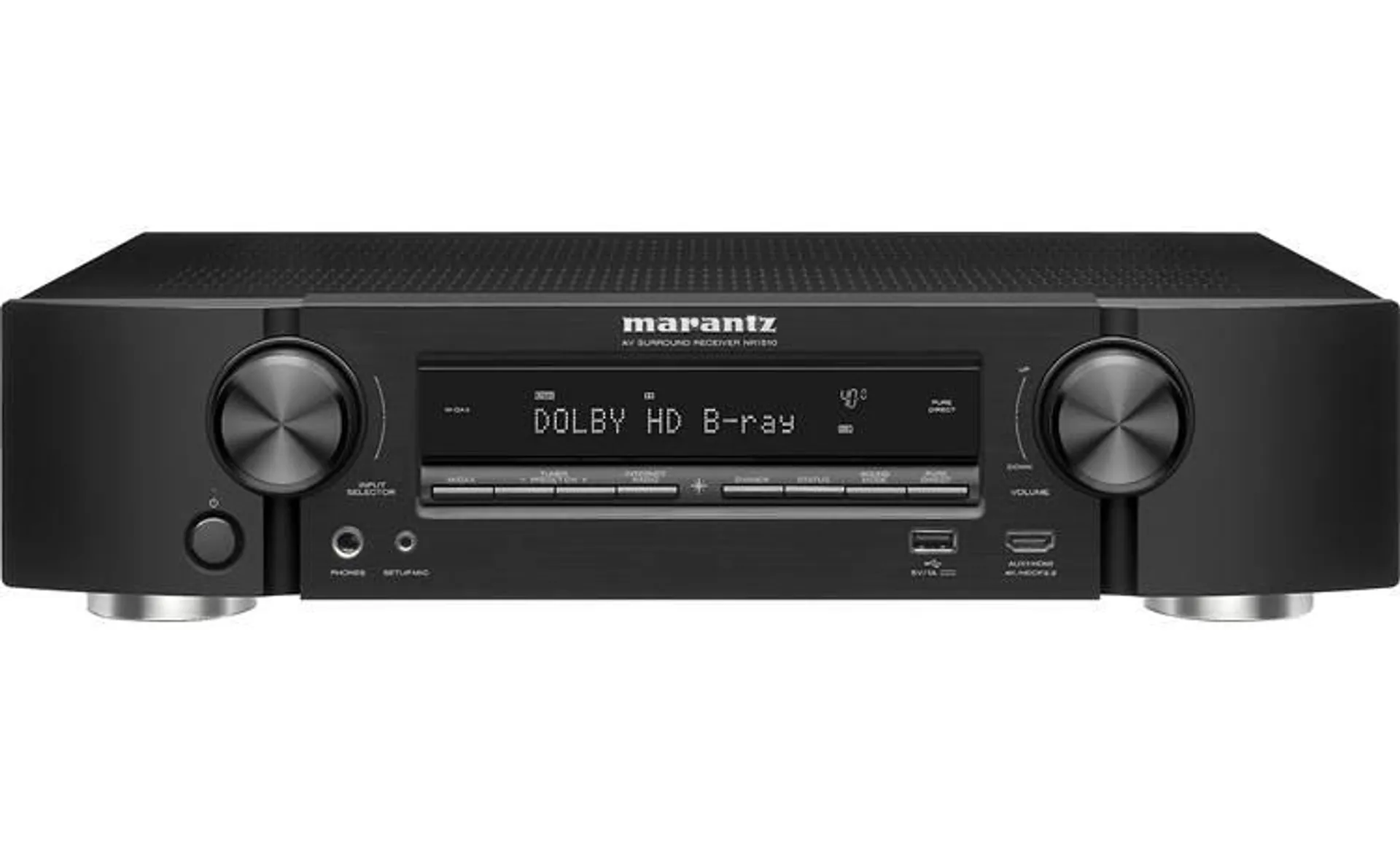 Marantz NR1510 5.2-channel slimline home theater receiver with Wi-Fi®, Apple® AirPlay® 2, and Amazon Alexa compatibility