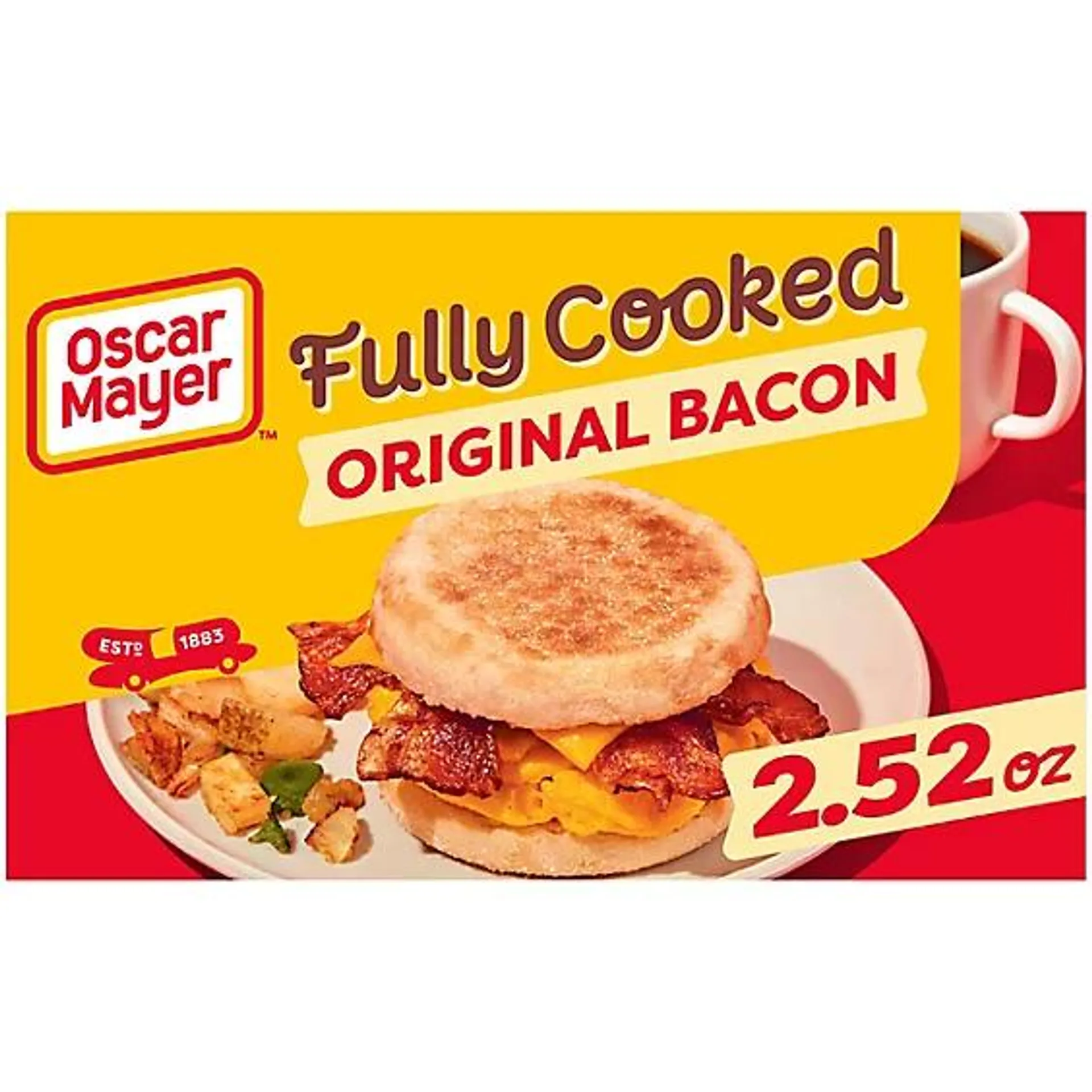 Oscar Mayer Original Fully Cooked Bacon Slices Box - 2.52 Oz