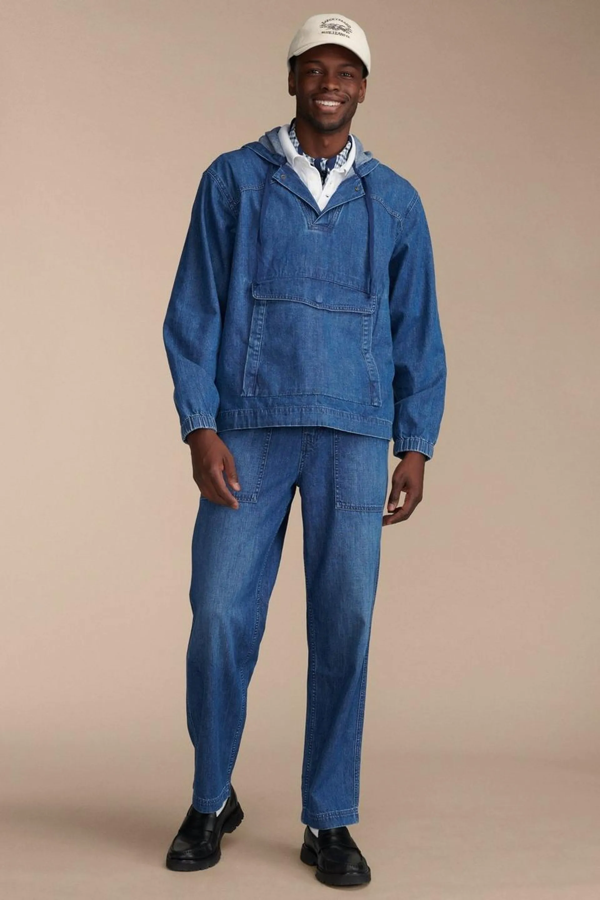 denim utility pant