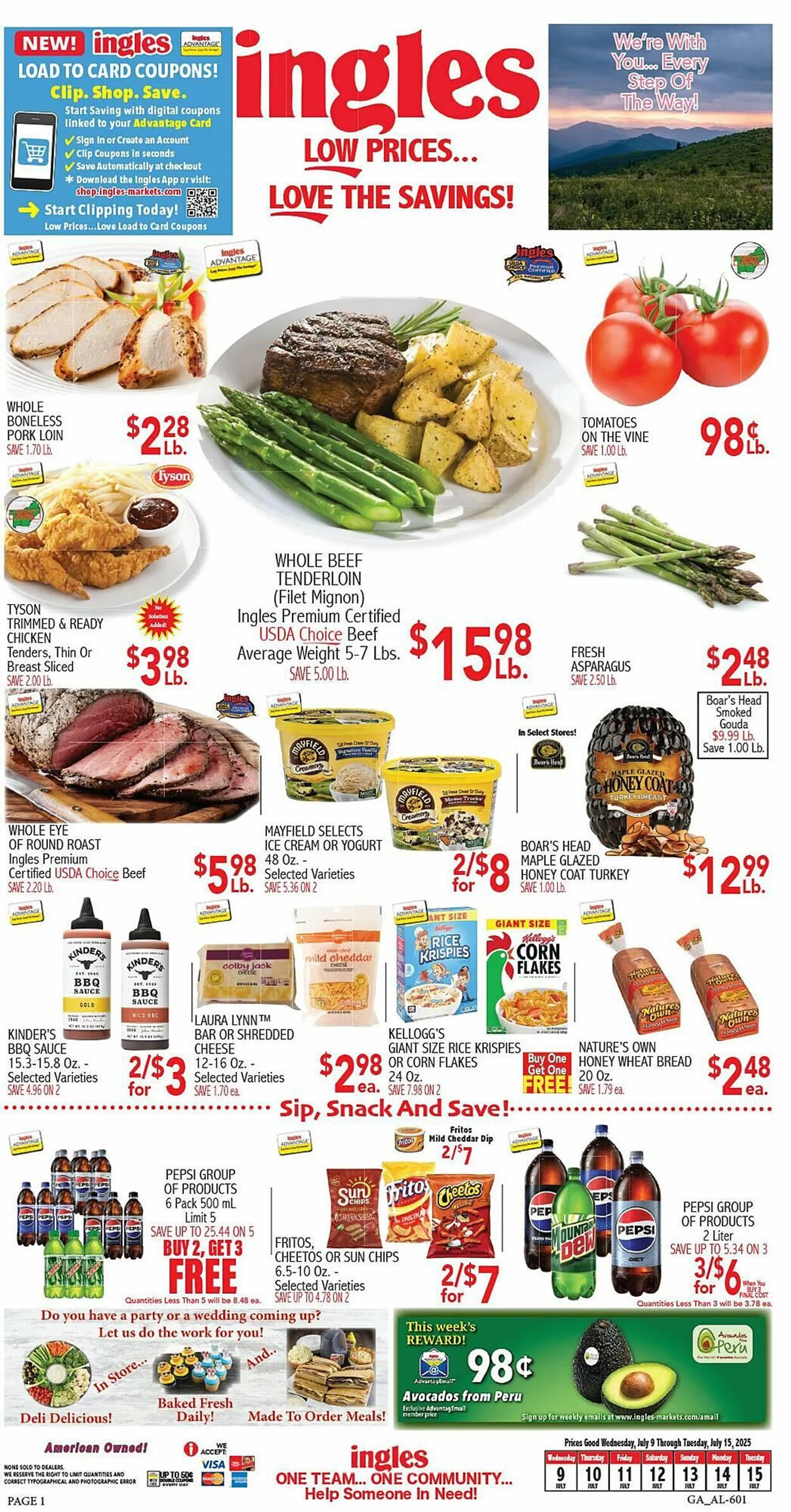Weekly ad Ingles Markets Weekly Ad from July 9 to July 15 2025 - Page 1