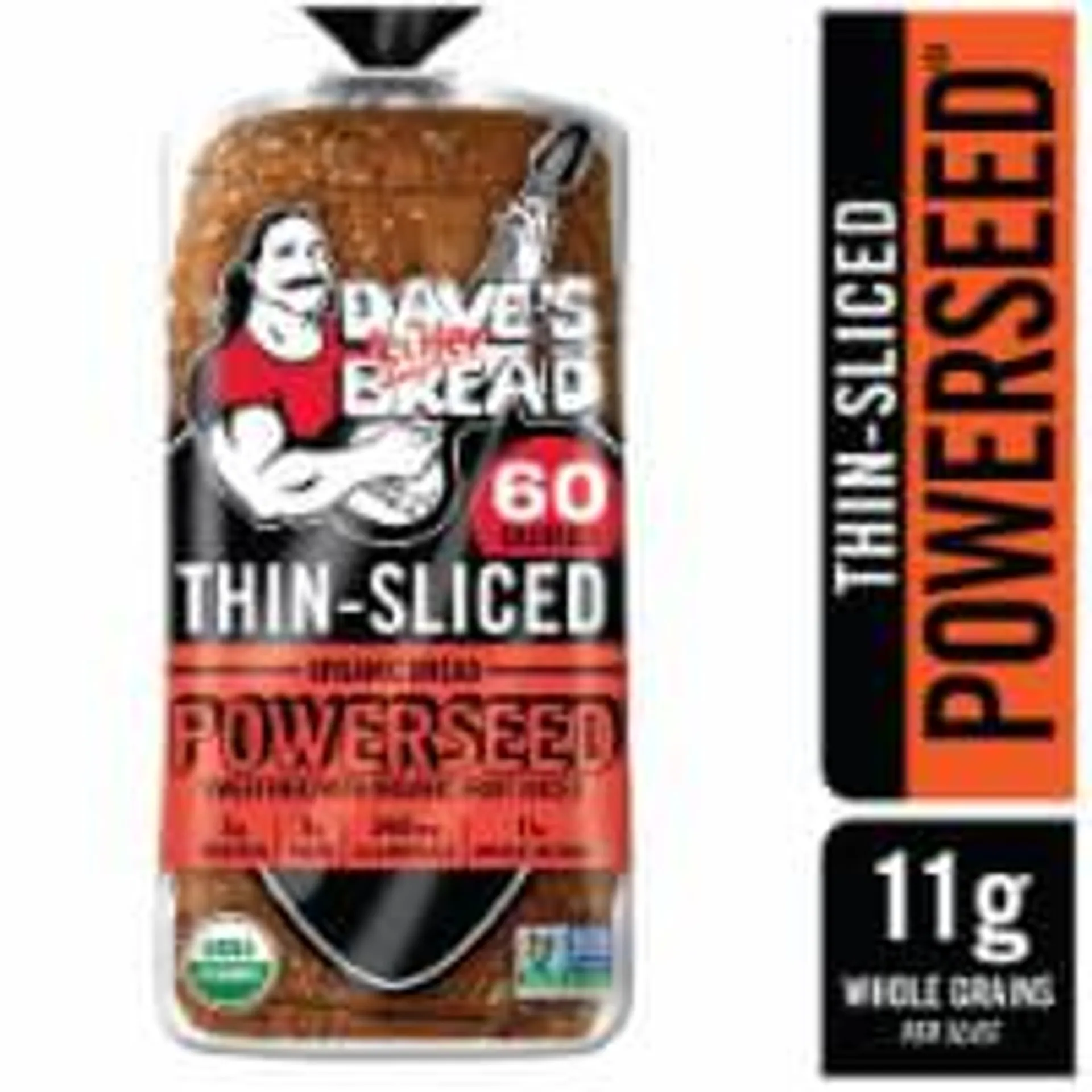 Dave's Killer Bread Powerseed Thin-Sliced Seeded Organic Whole Grain Bread