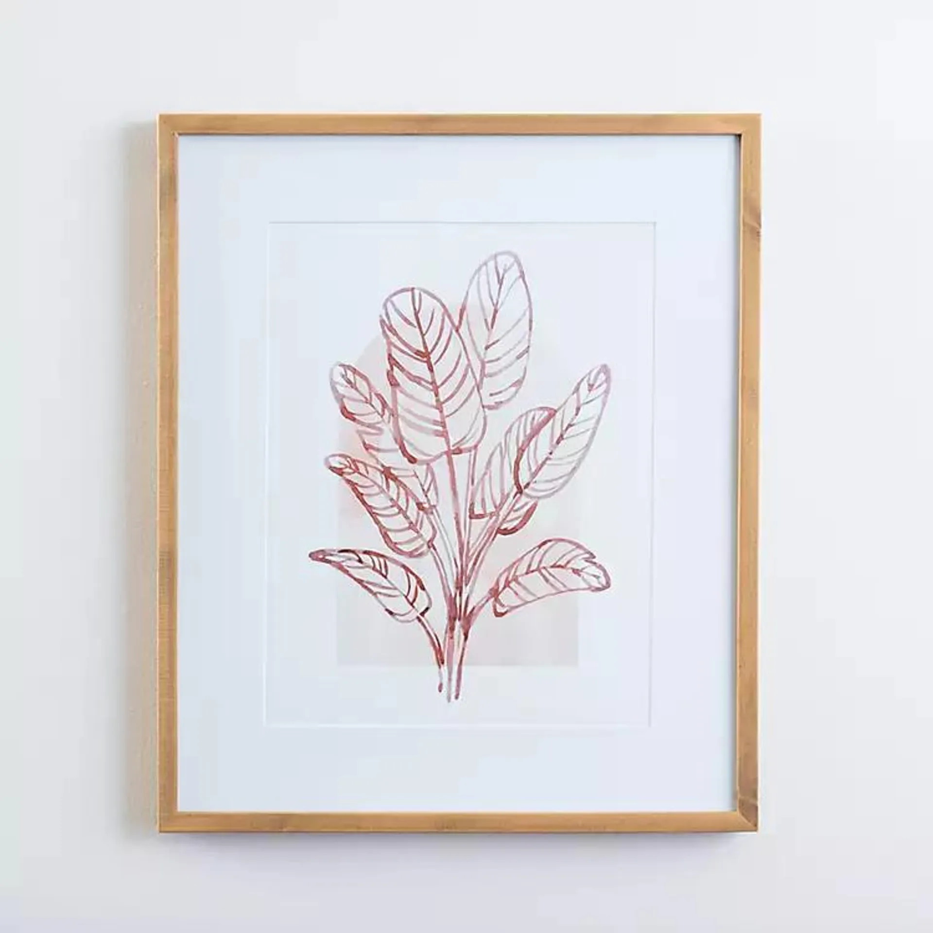 Terracotta Palm Bliss Framed Art Print