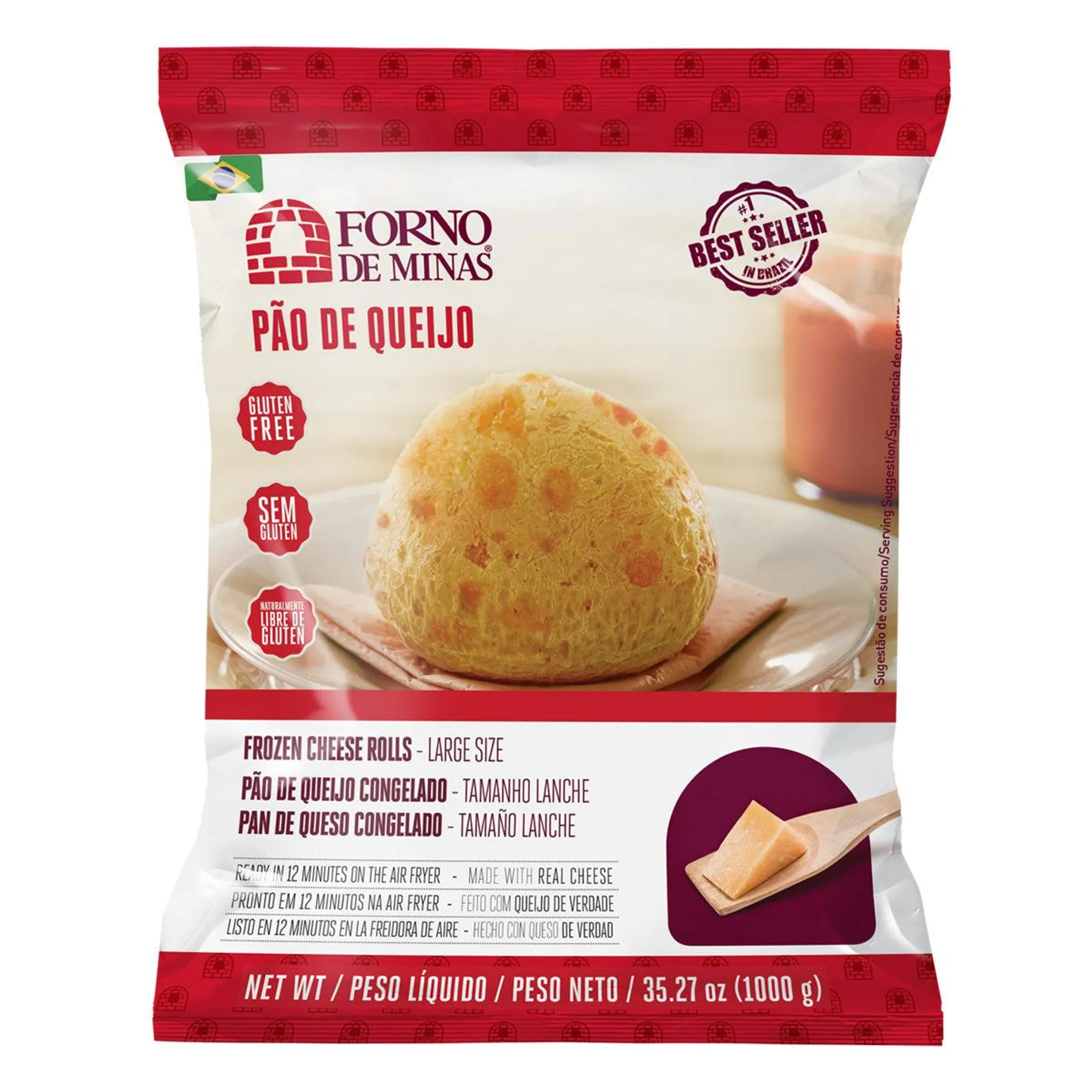 Forno de Minas Pao de Queijo Super Lanche 1kg