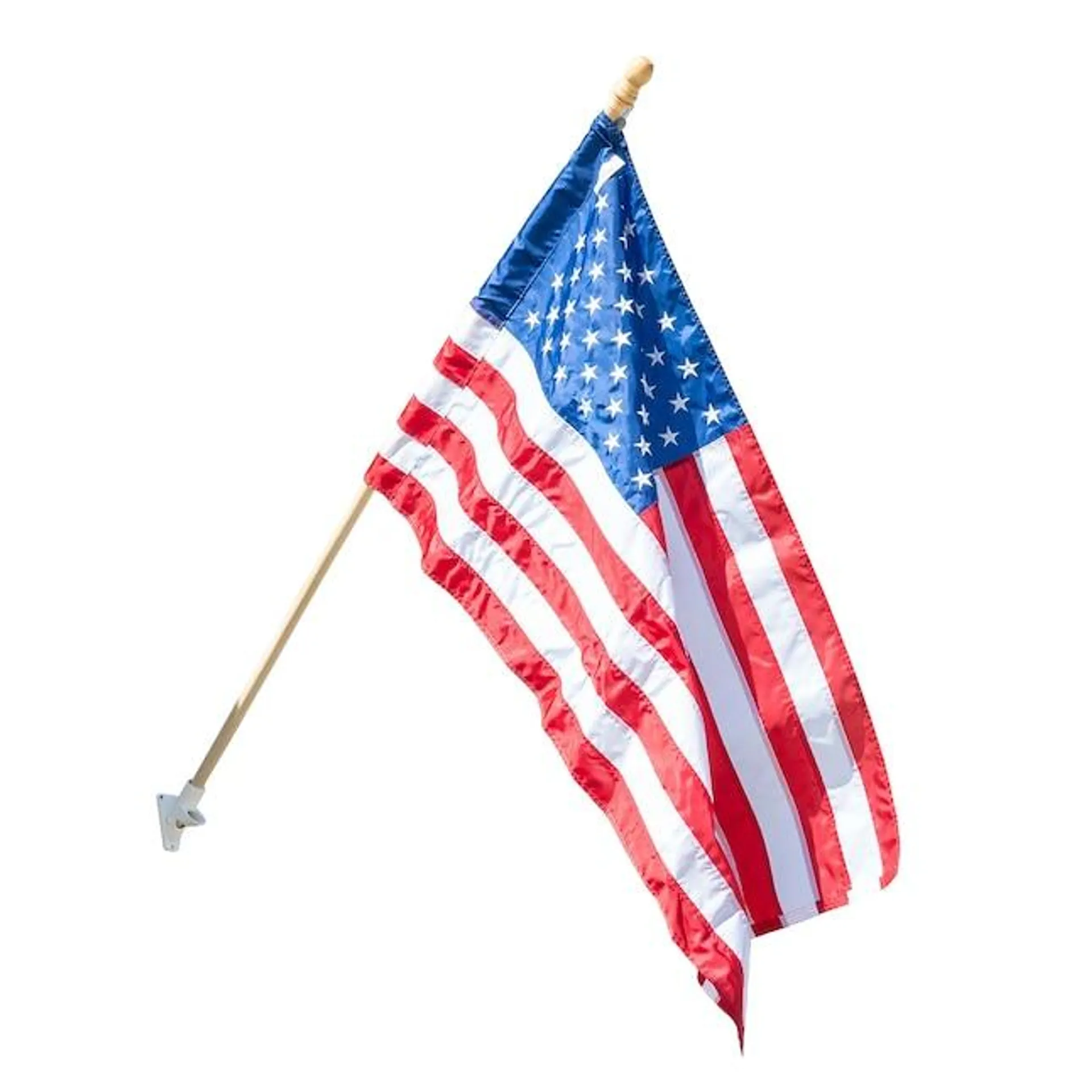 Valley Forge Flag 4-ft W x 5-ft H American Embroidered House flag Kit