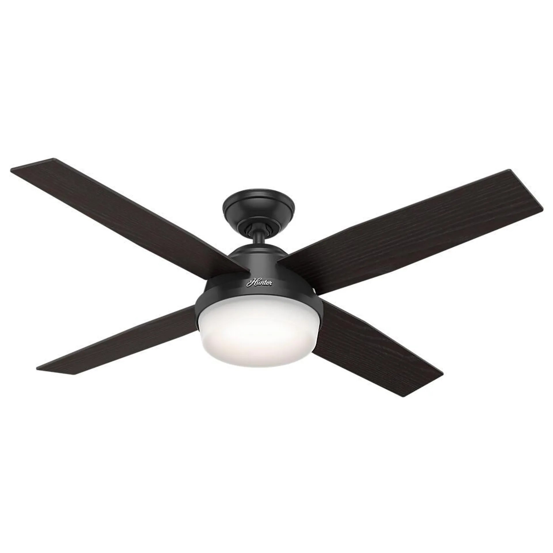 Hunter® Dempsey 52" Matte Black Indoor/Outdoor LED Ceiling Fan