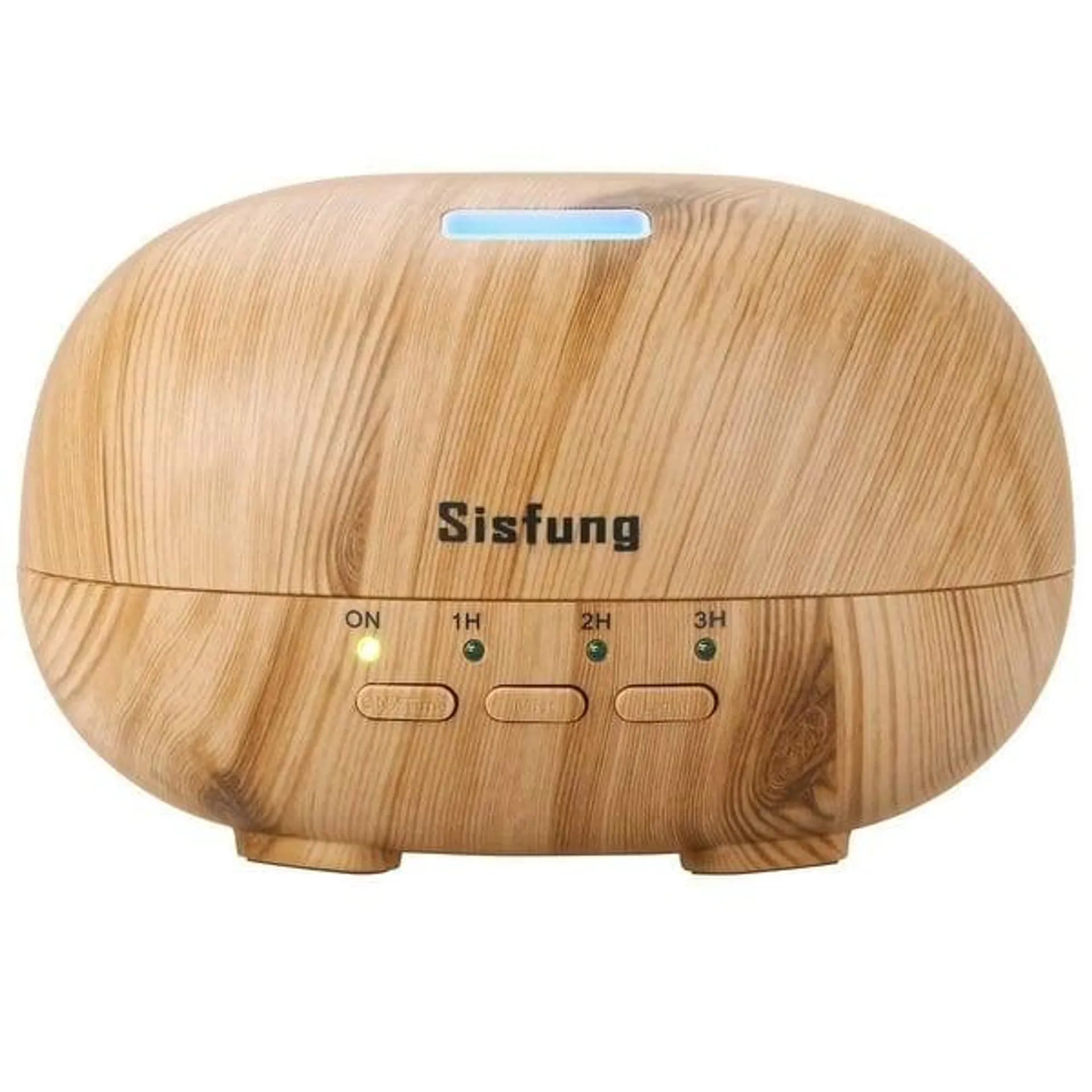 Essential Oil Diffuser - 300mL Ultra Quiet Wood Grain Aromatherapy Diffuser - Ultrasonic Cool Mist, 7 color LED - Yellow