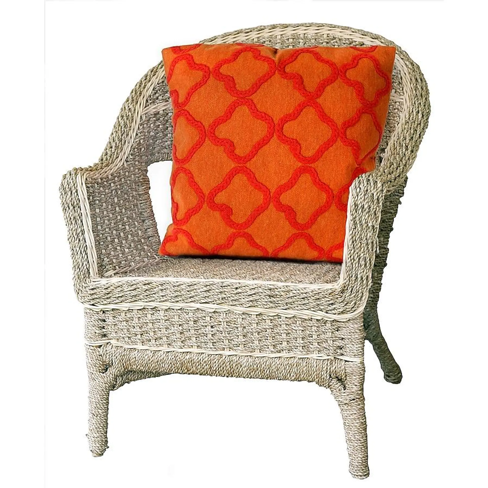 Liora Manne Visions I 20-in x 20-in Orange Square Indoor Decorative Pillow