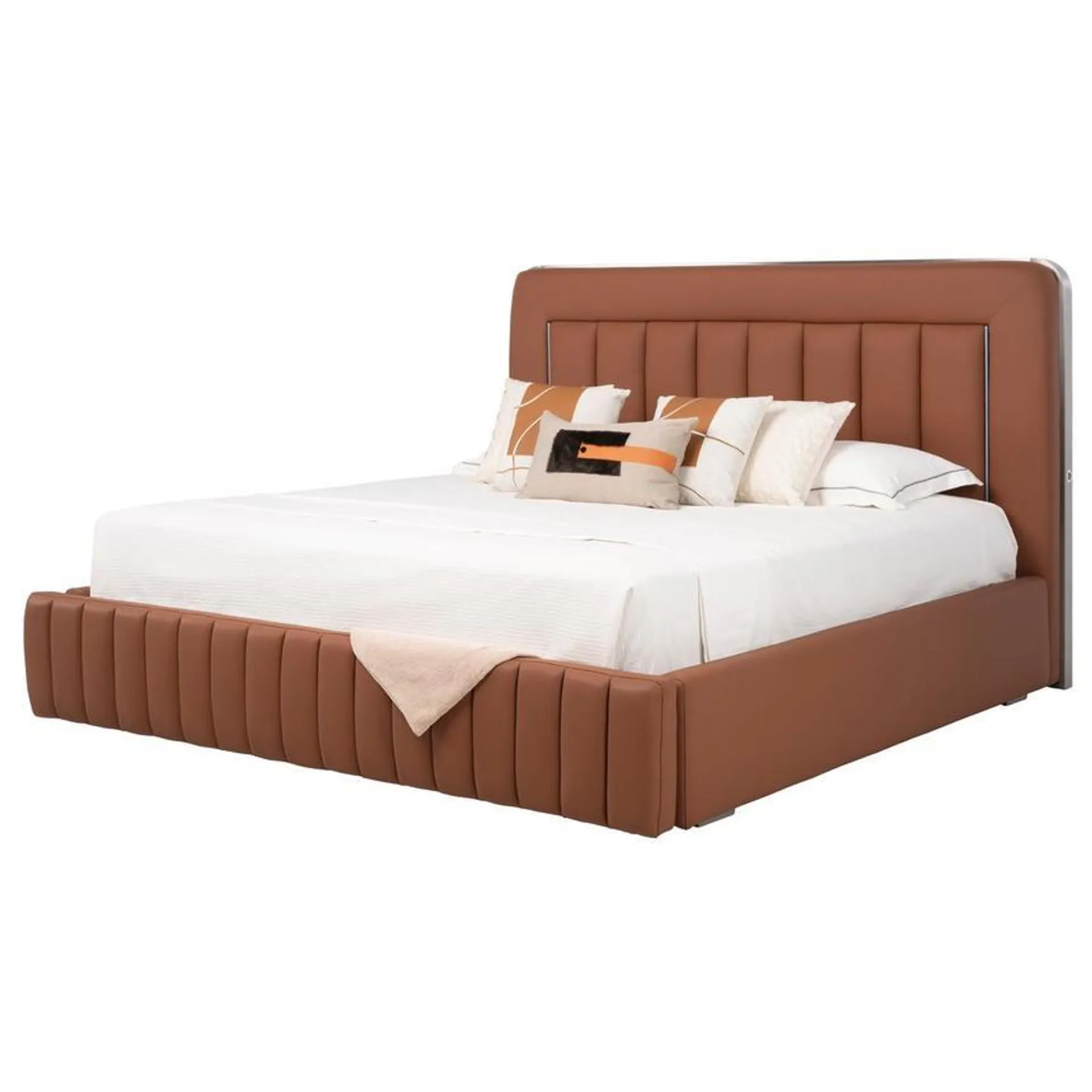 Matteo Brown King Storage Bed