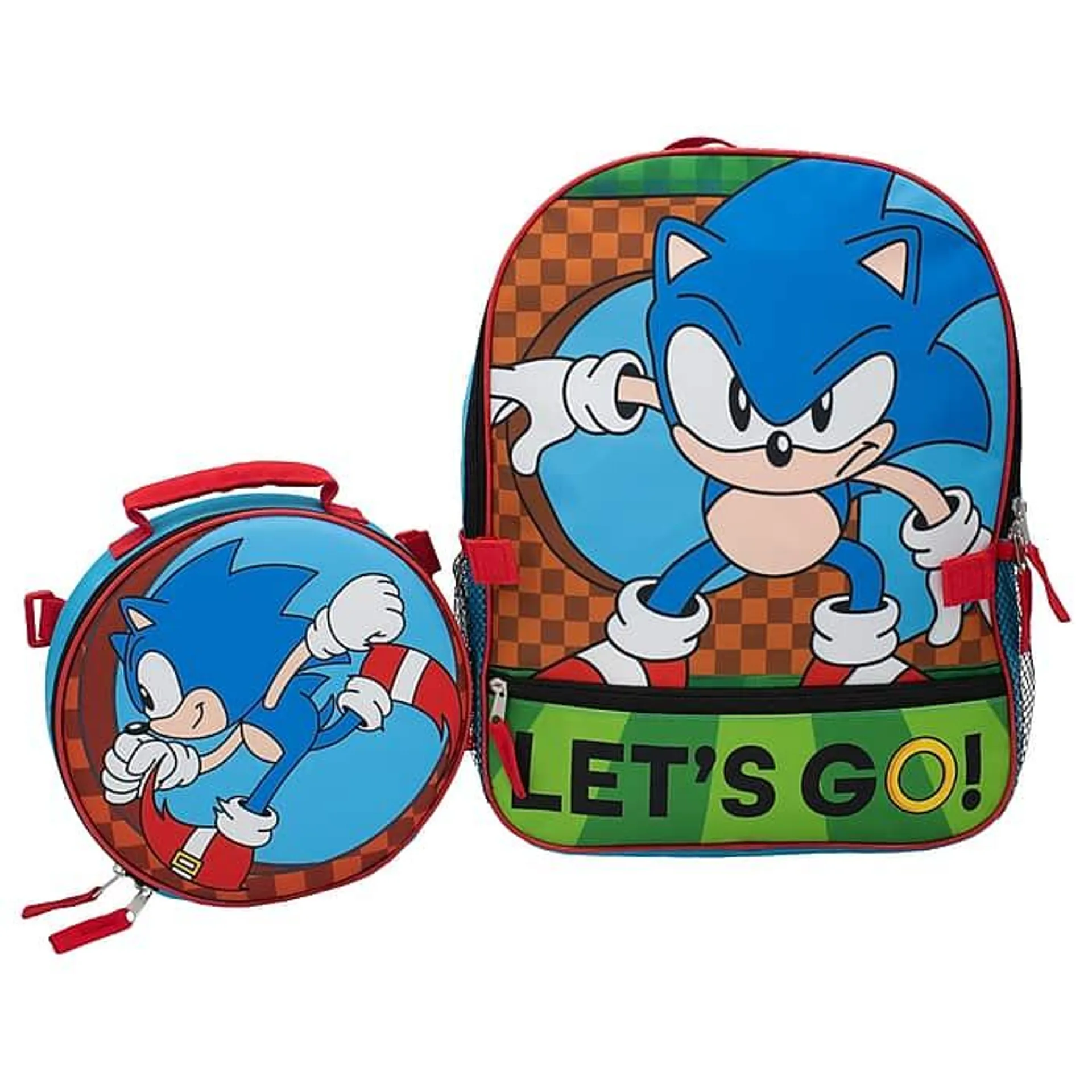 Accessory Innovations Kids' 2-Piece Sonic The Hedgehog Backpack Set,