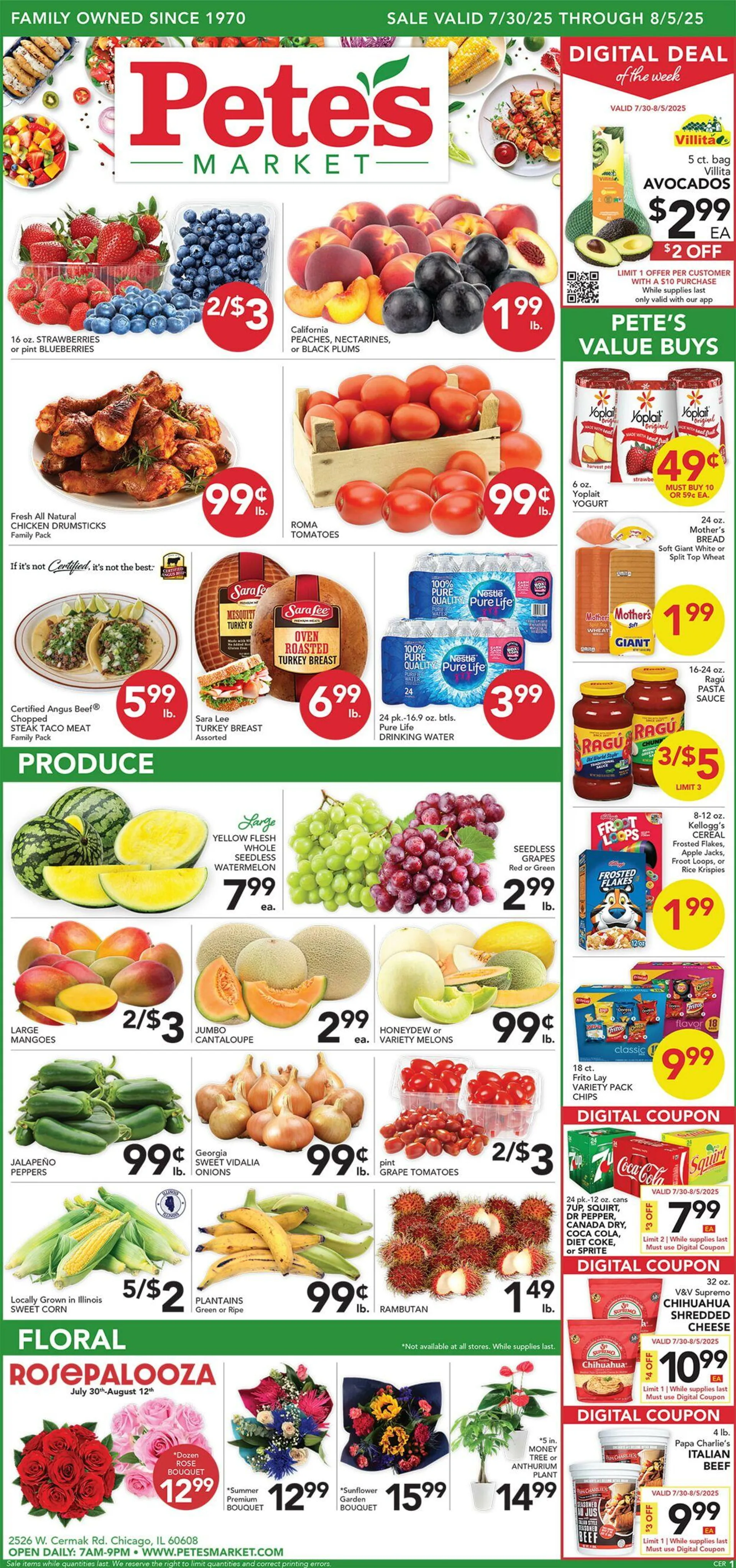 Weekly ad Pete's Fresh Market Current weekly ad from July 30 to August 5 2025 - Page 1