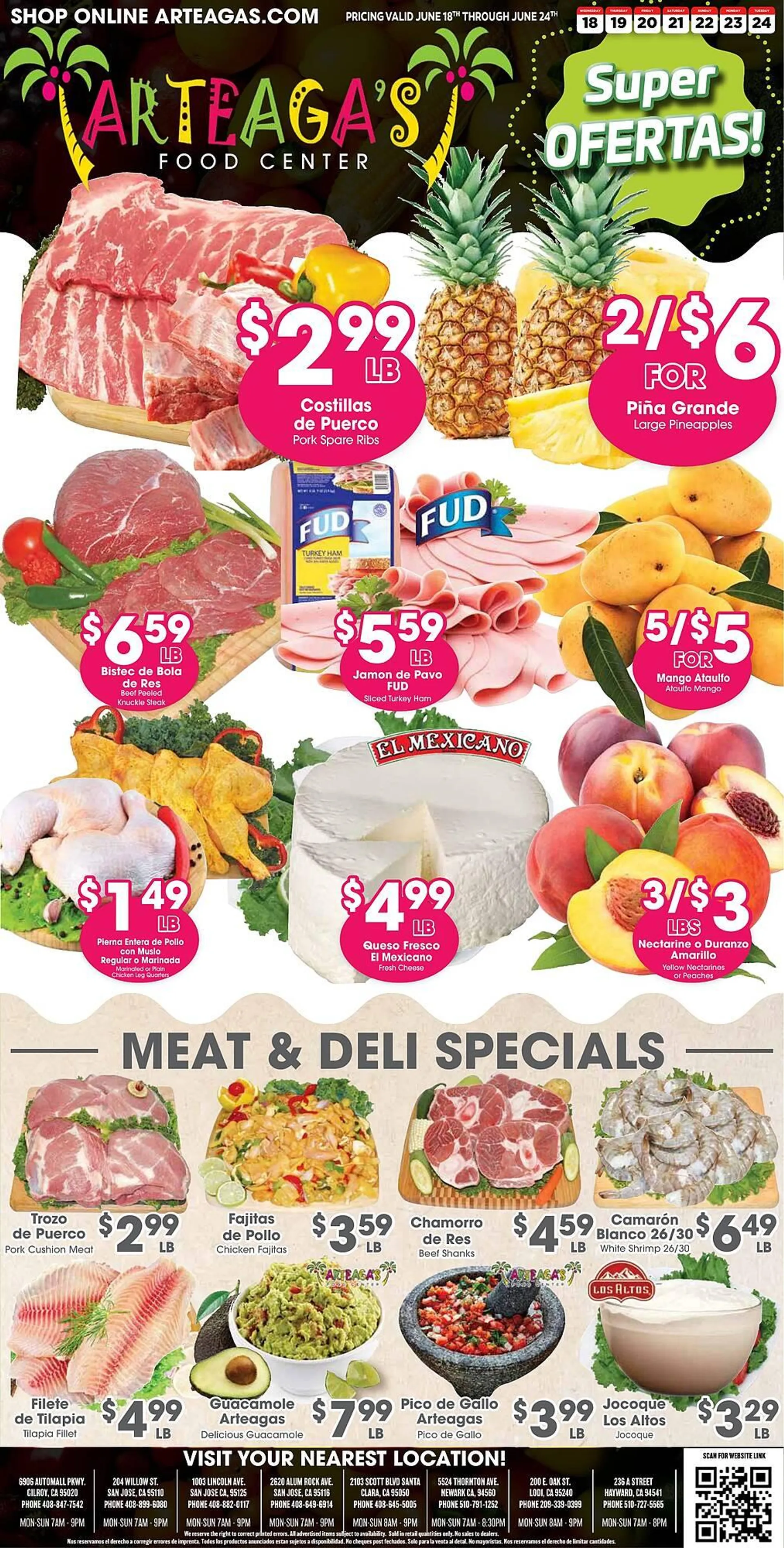Weekly ad Arteagas Food Center Weekly Ad from June 18 to June 24 2025 - Page 1