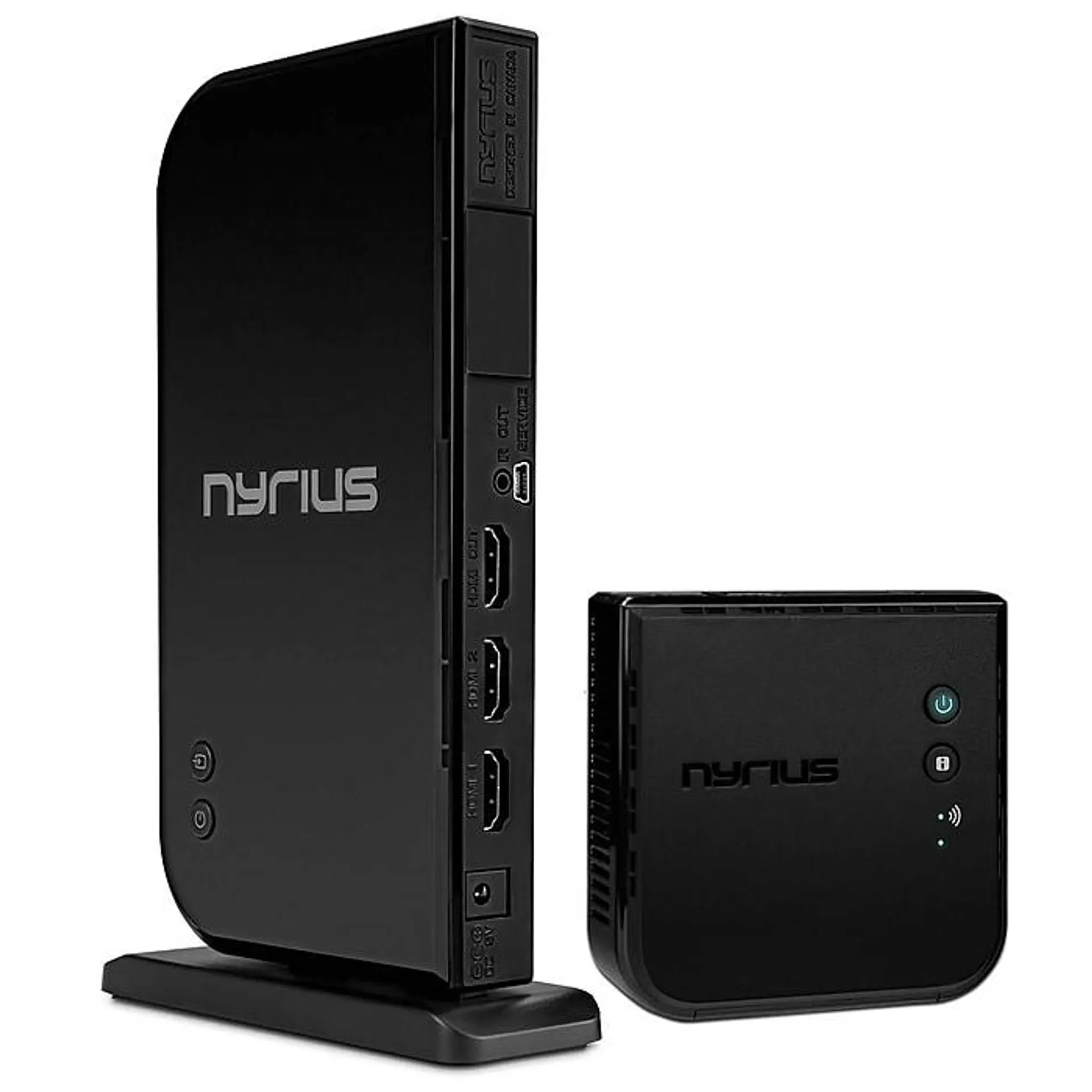 Nyrius Wireless HDMI 2x Input Transmitter & Receiver for Streaming HD 1080p 3D Video from Cable,