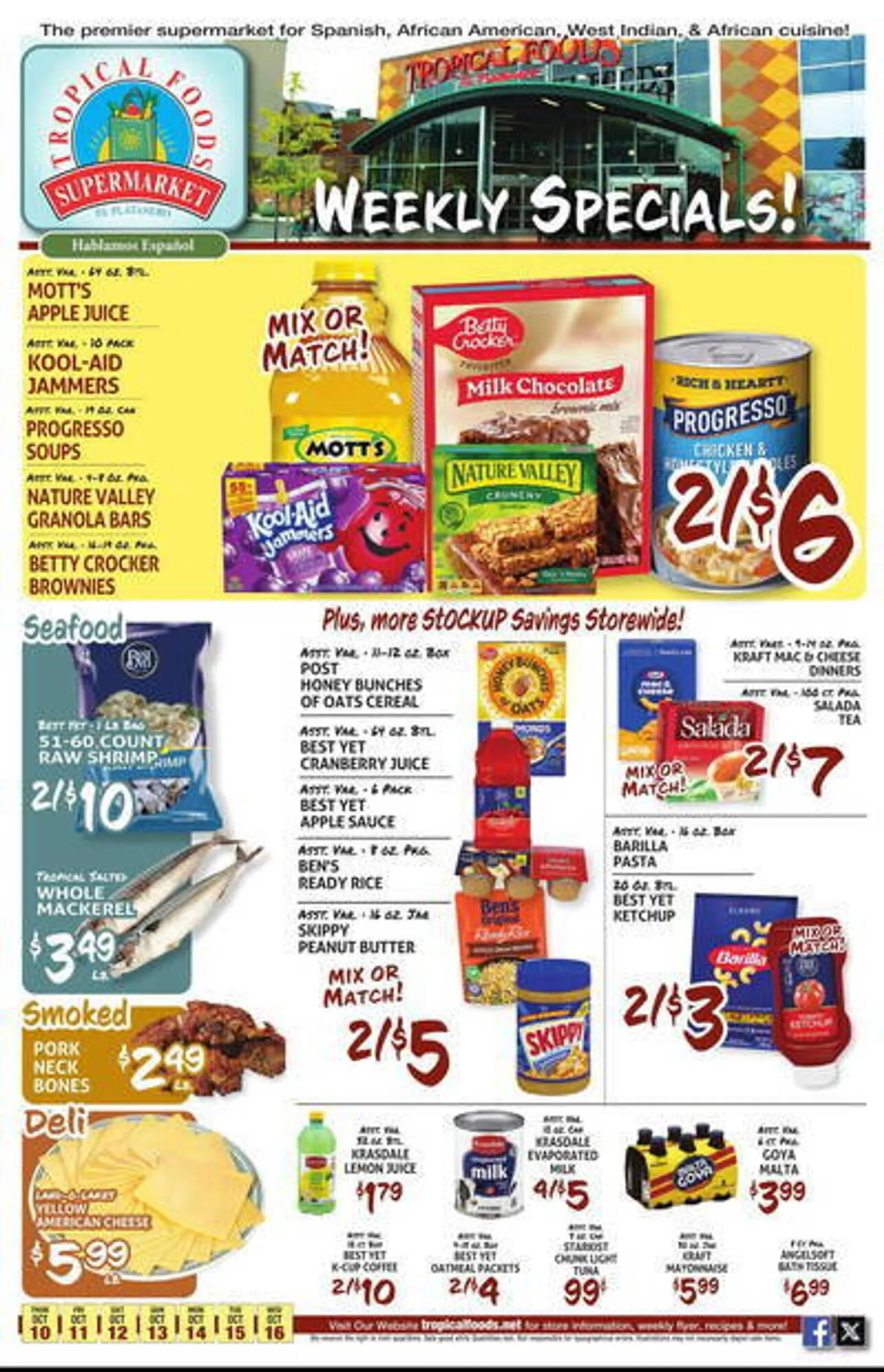 Tropical Foods Supermarket Weekly Ad - 1