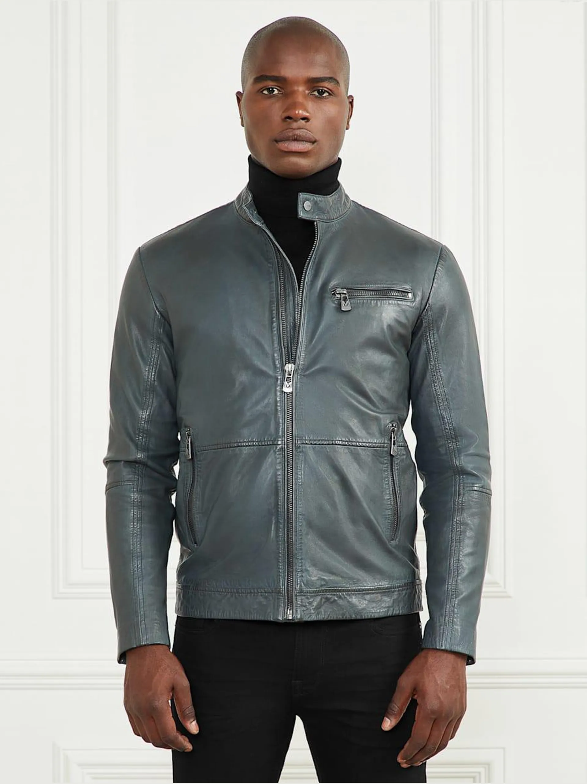 Genuine Leather Biker Jacket