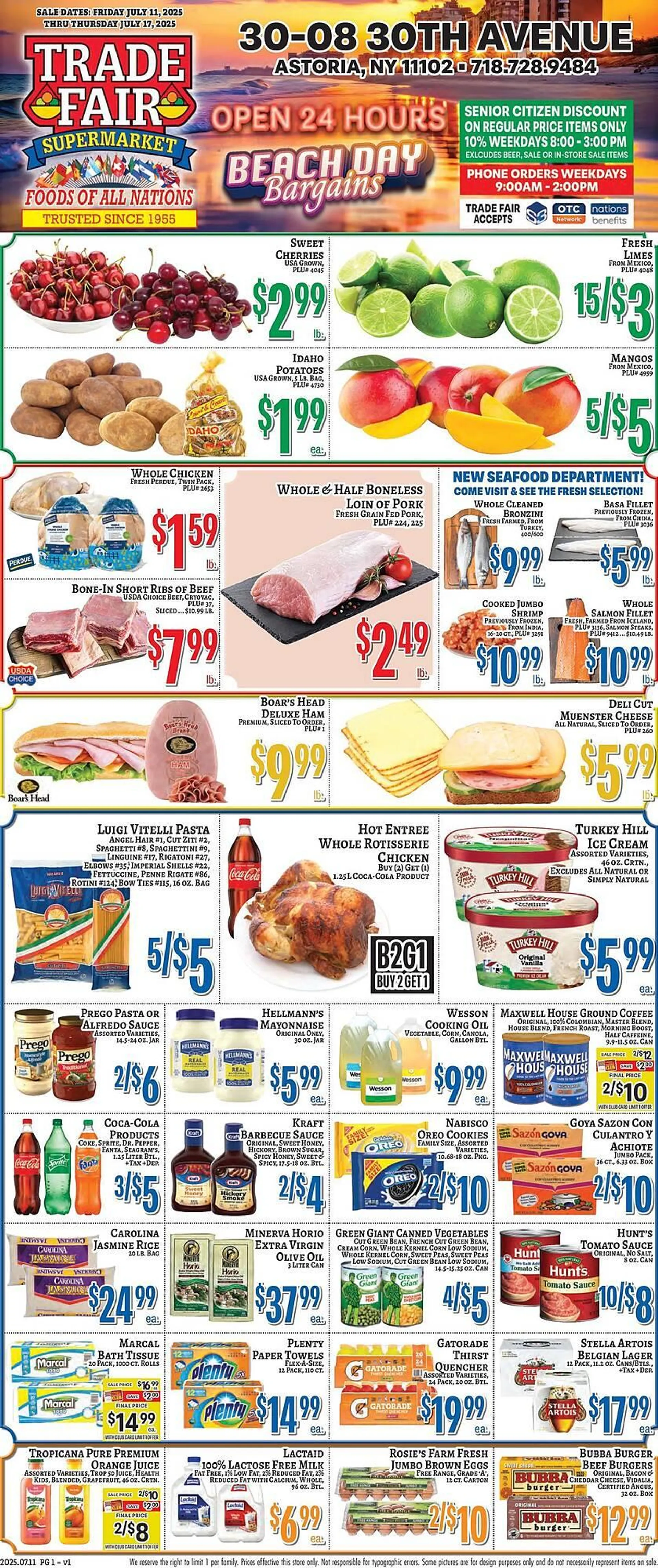 Weekly ad Trade Fair Supermarket Weekly Ad from July 11 to July 17 2025 - Page 1