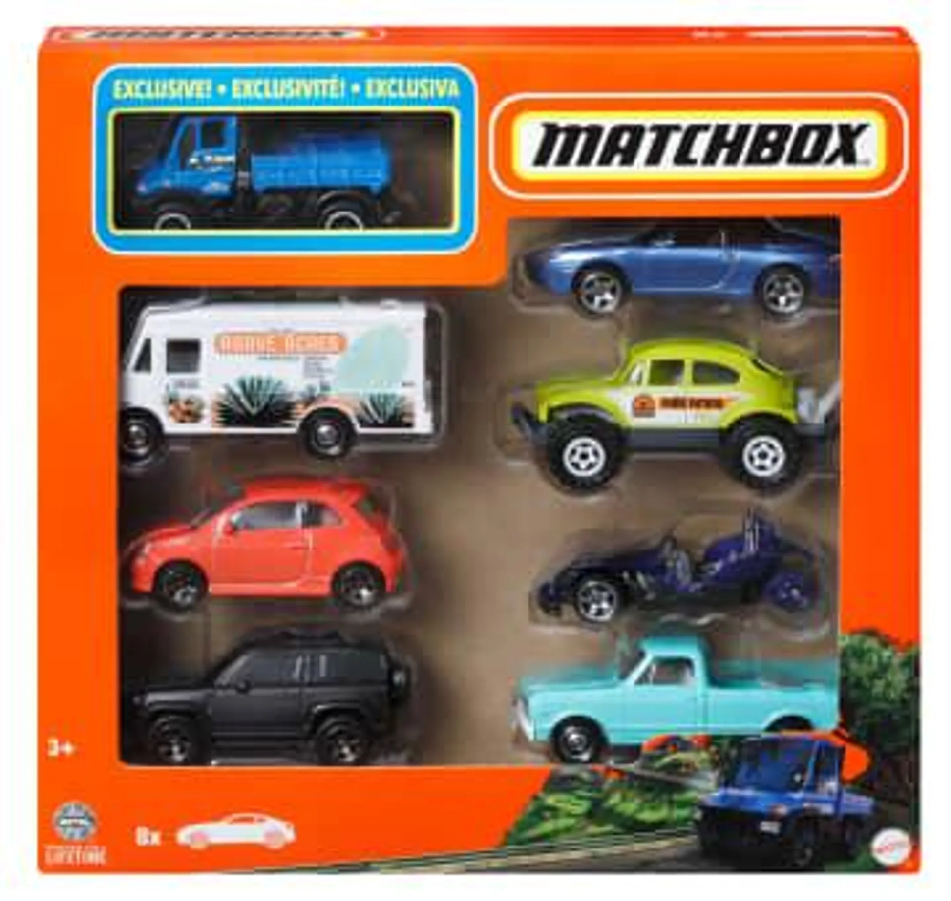 Matchbox 1:64 Scale Die-Cast Toy Cars Or Trucks, Set Of 8