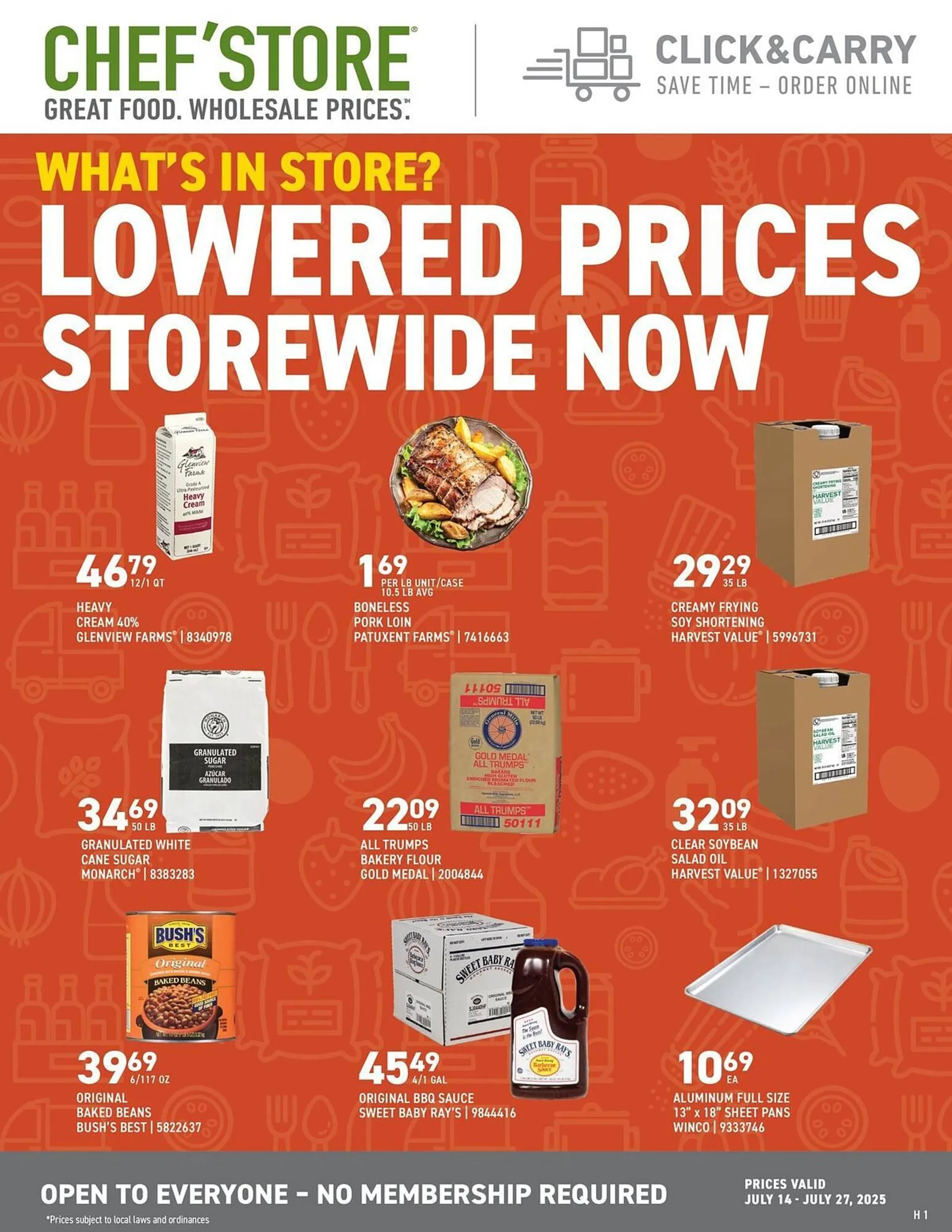 Weekly ad US Foods Chef's Store Weekly Ad from July 14 to July 27 2025 - Page 1