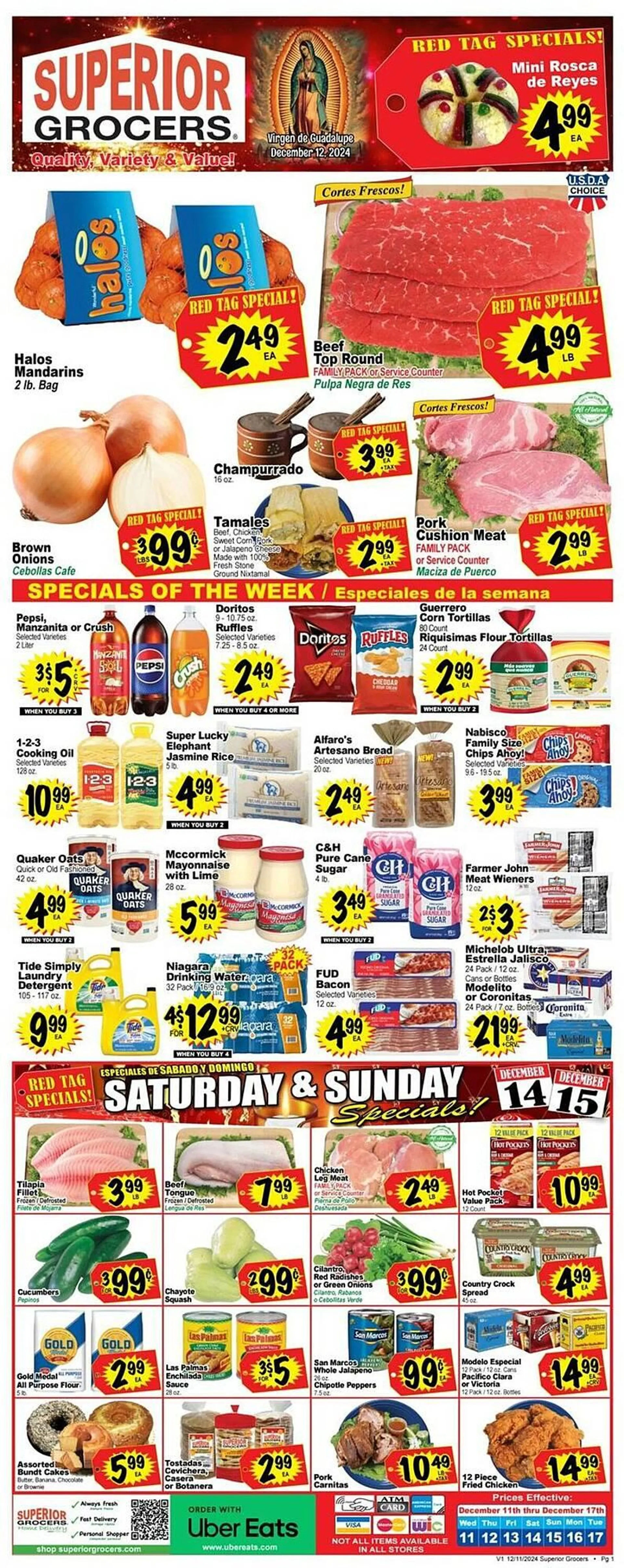 Superior Grocers Weekly Ad - 1