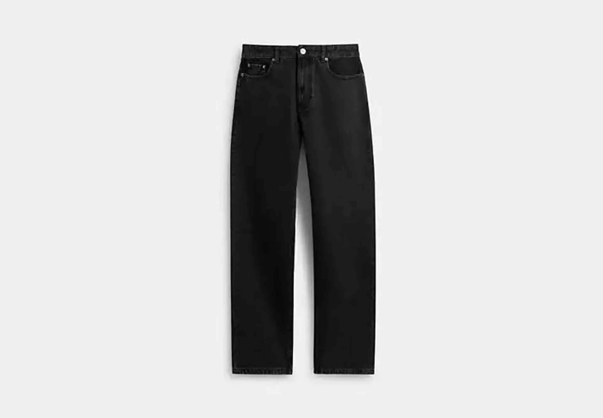 Black Taper Jeans In Organic Cotton