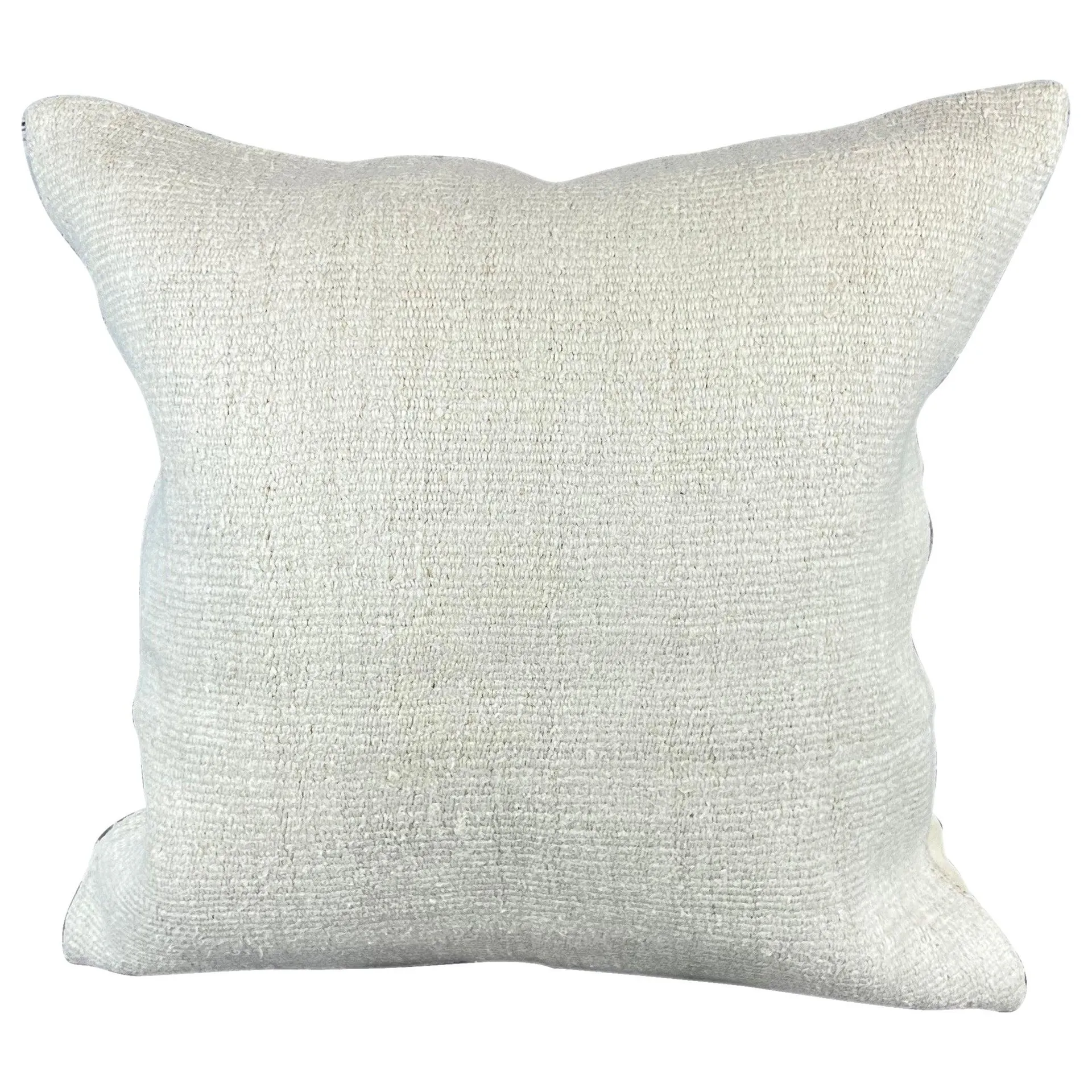 20 x 20 Hemp Turkish Cushion Natural Grayish White Pillow Cushion Cover #6502