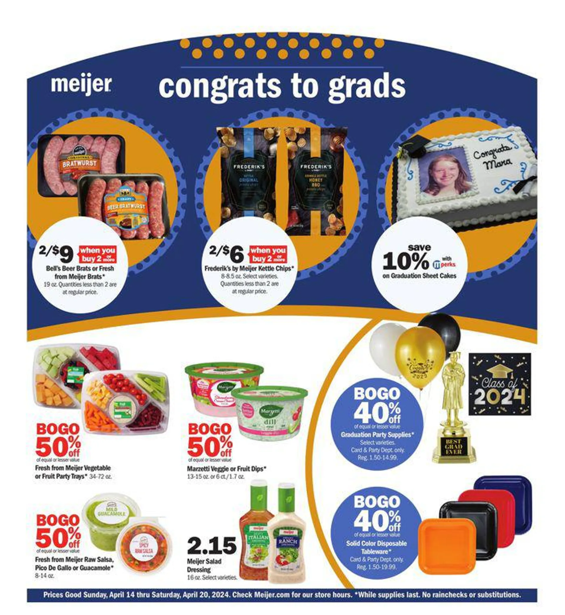 Weekly ad Graduation Ad from April 14 to April 20 2024 - Page 1
