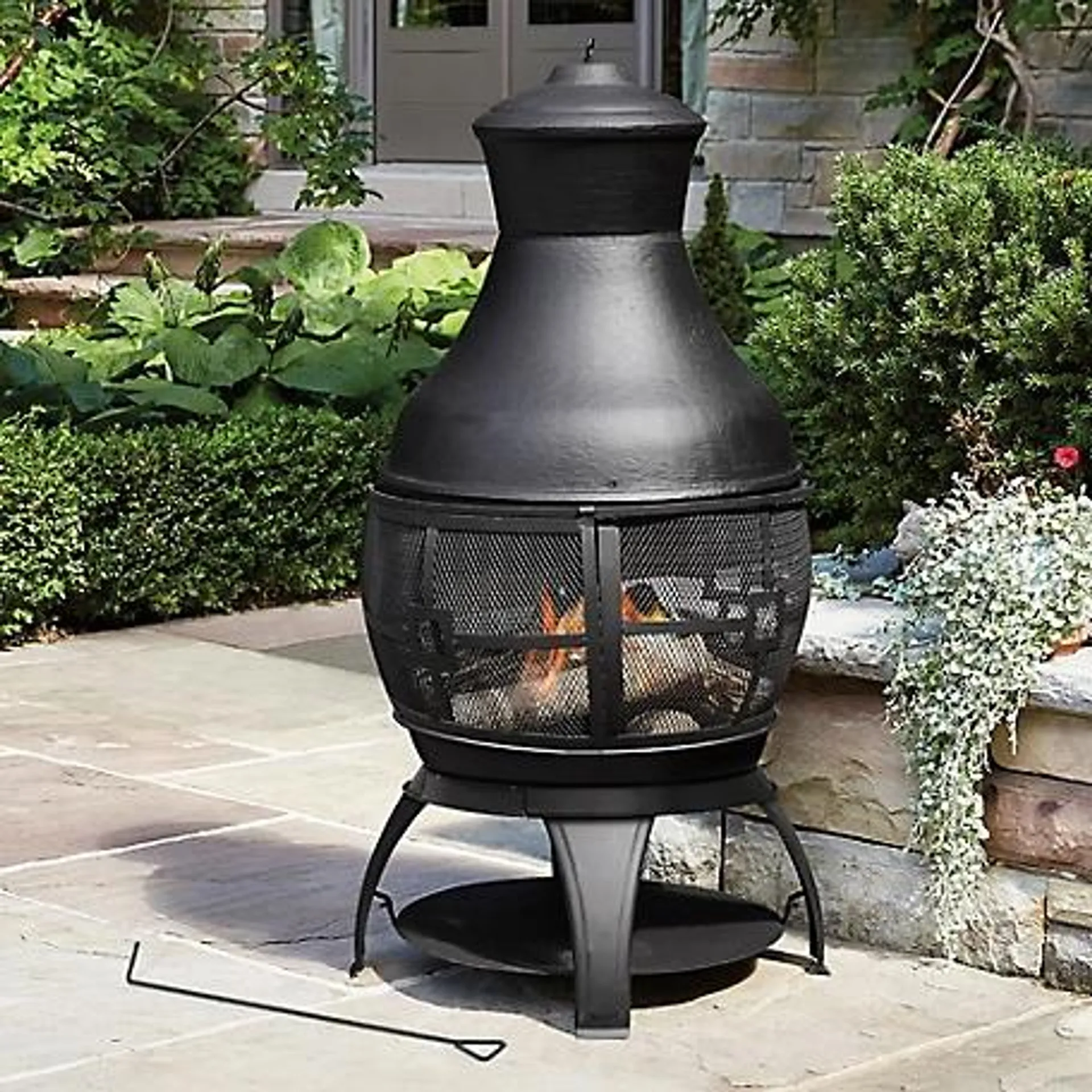 HeatMaxx 45 in. Outdoor Wood-Burning Chiminea