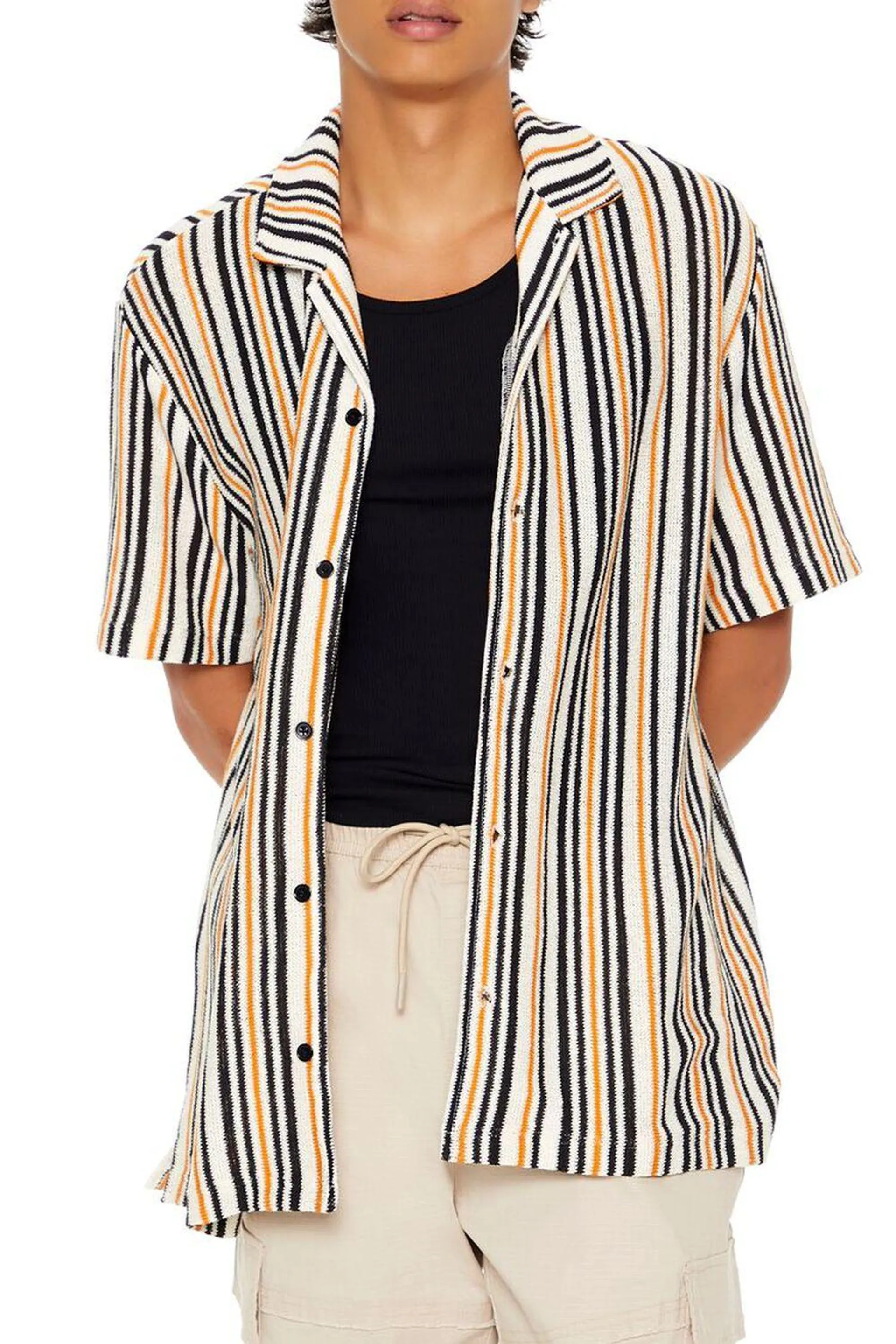 Textured Striped Shirt