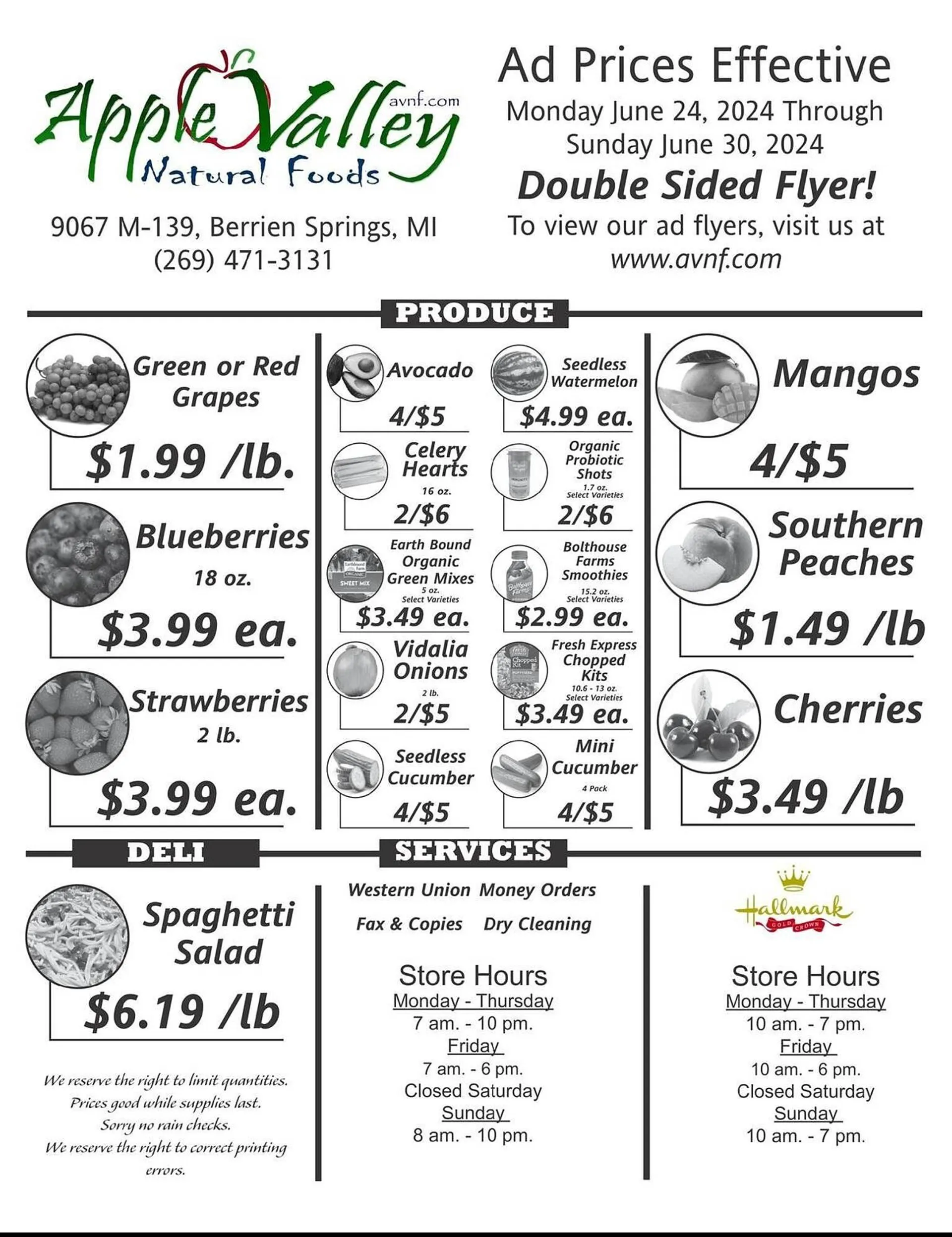 Apple Valley Natural Foods Weekly Ad - 1