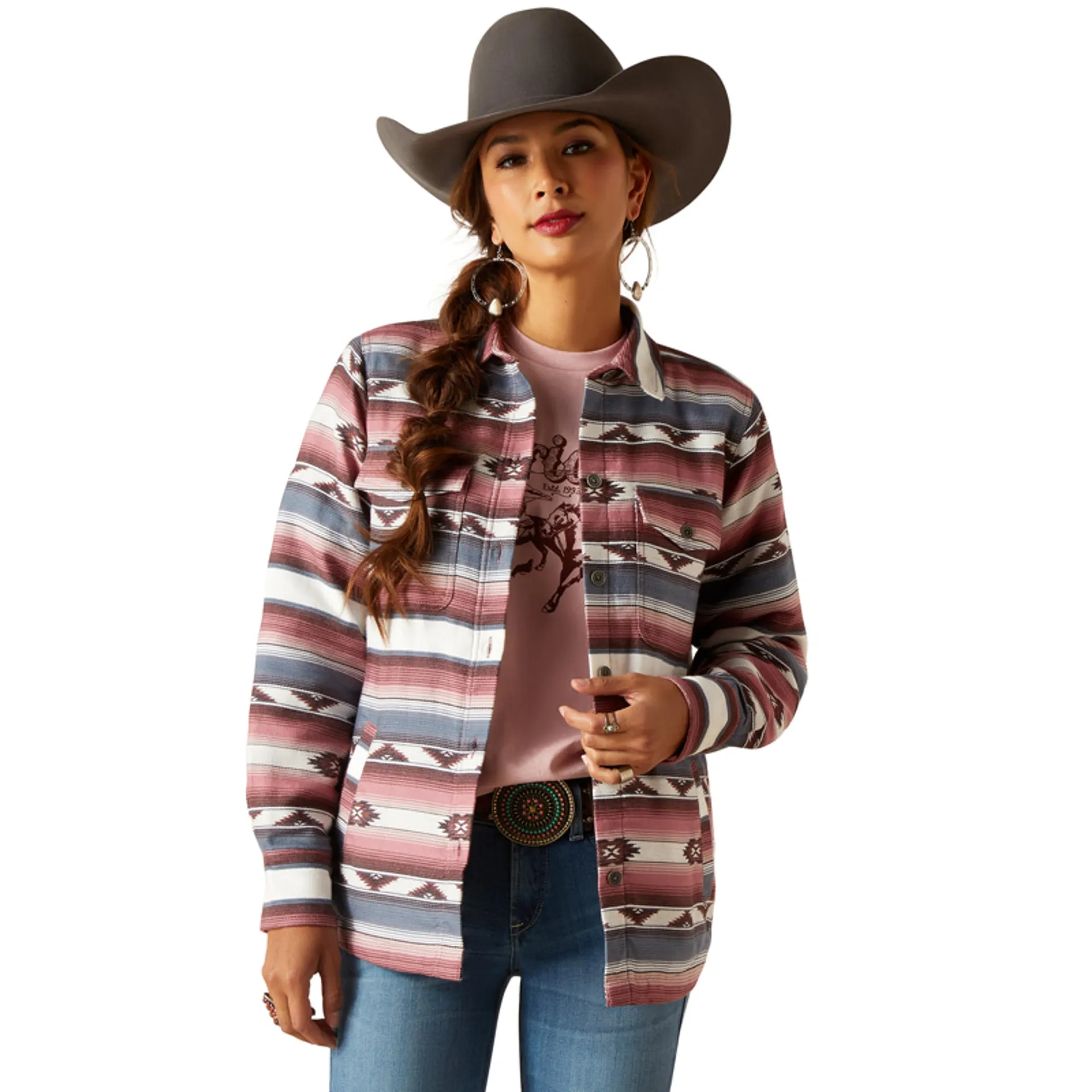 Ariat Women's Endless Serape Print Shacket Shirt Jacket