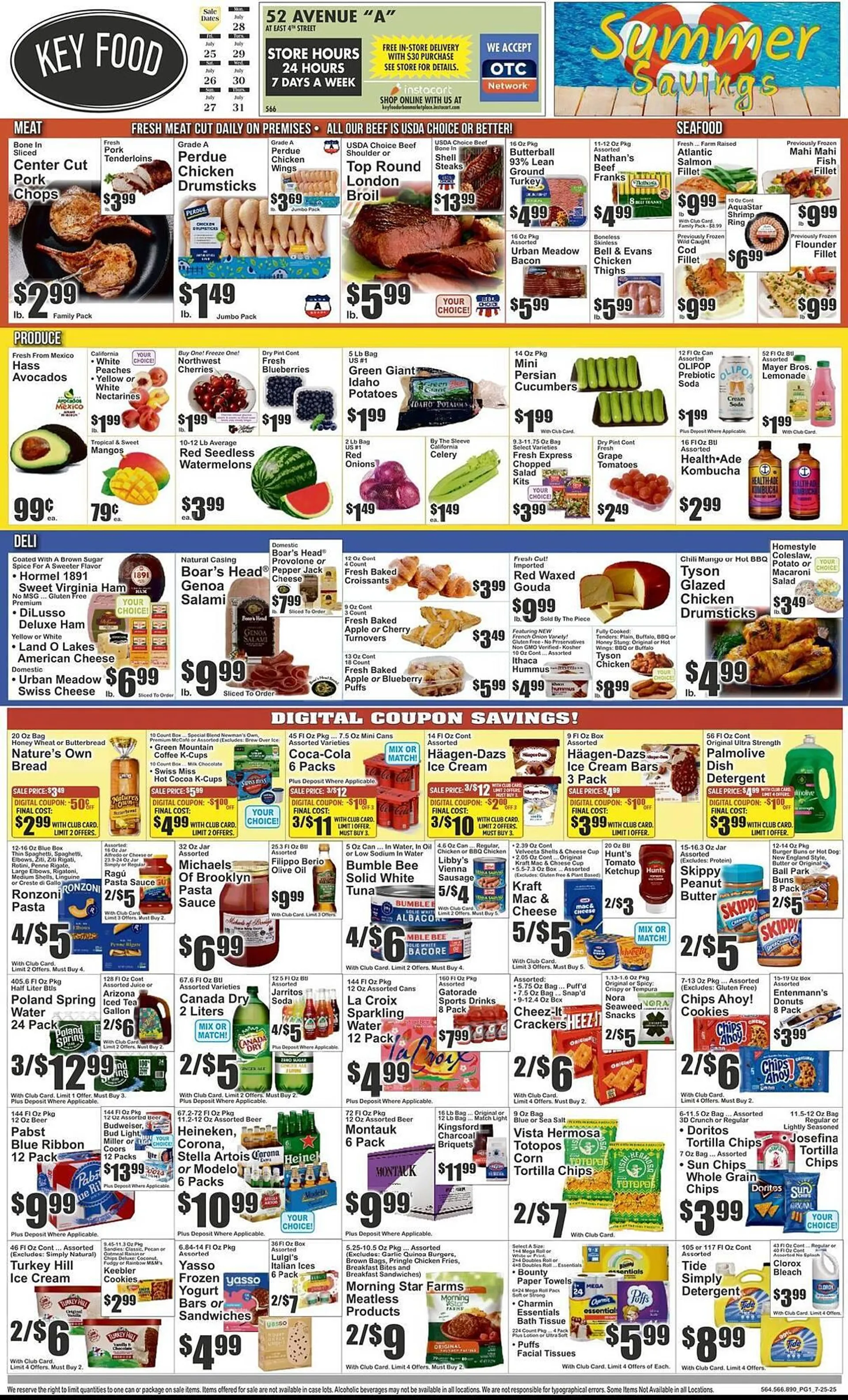 Weekly ad Key Food Weekly Ad from July 25 to July 31 2025 - Page 1