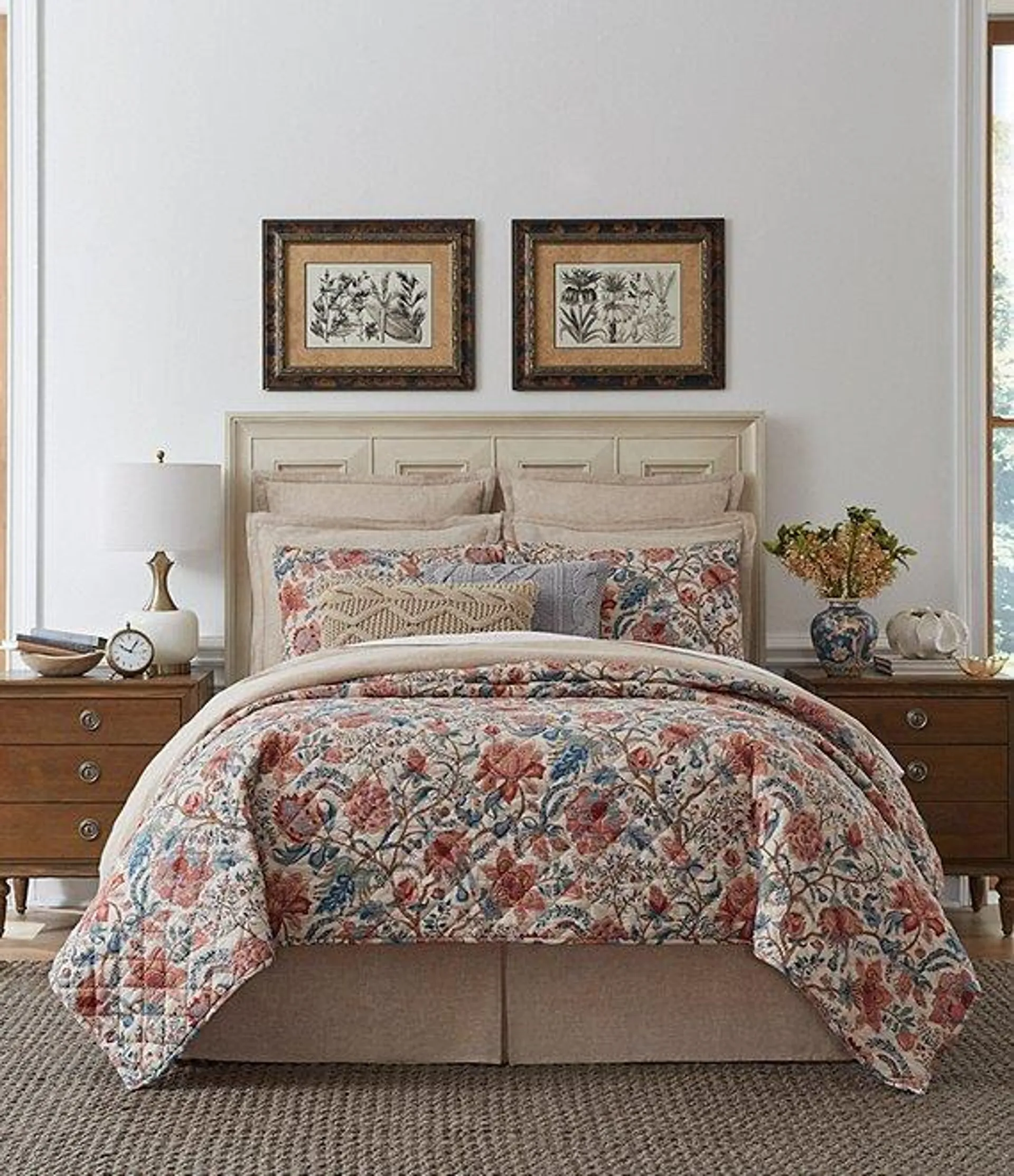 Camille Jacobean Floral Quilt Mini Set