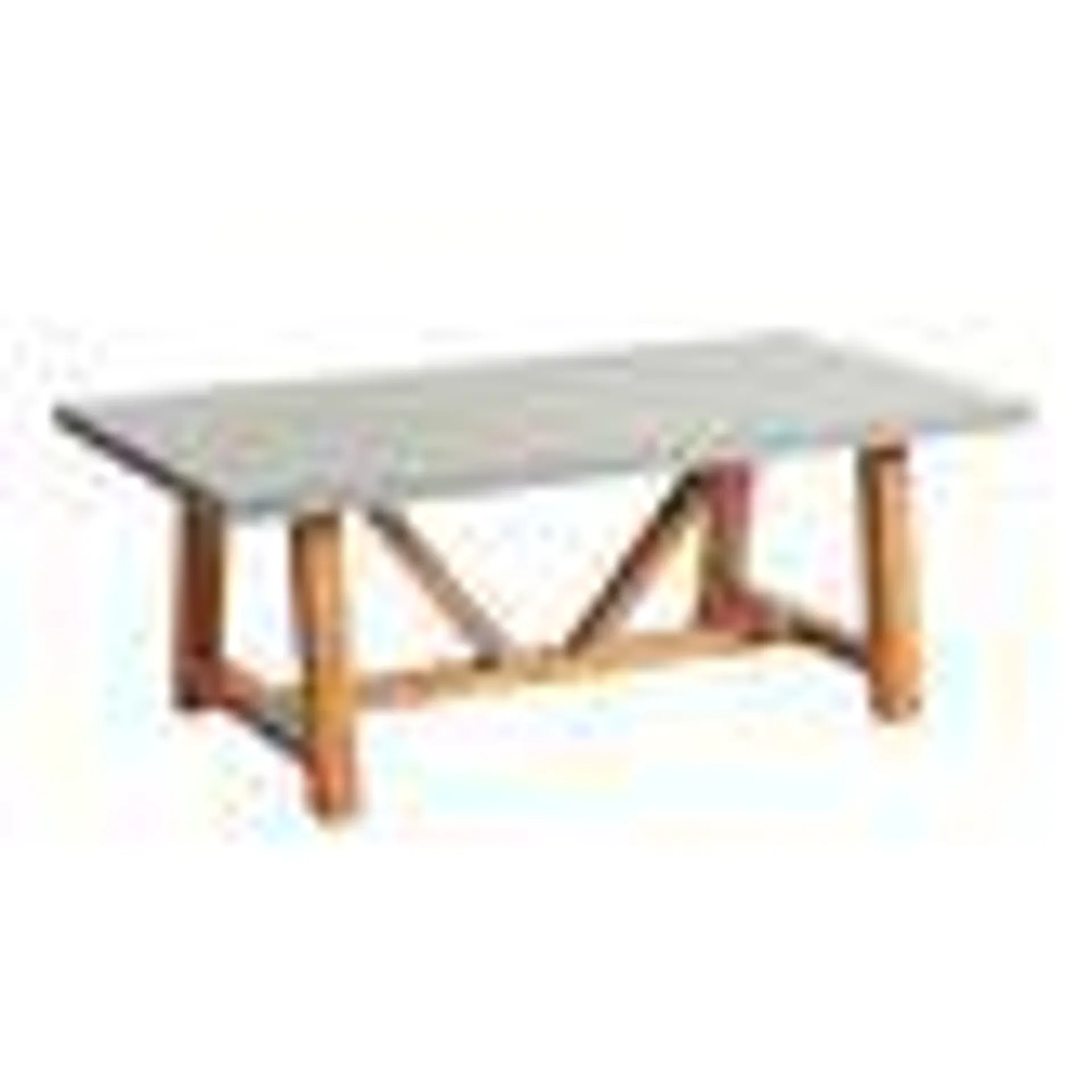 Palmera Rectangular Faux Cement Outdoor Dining Table