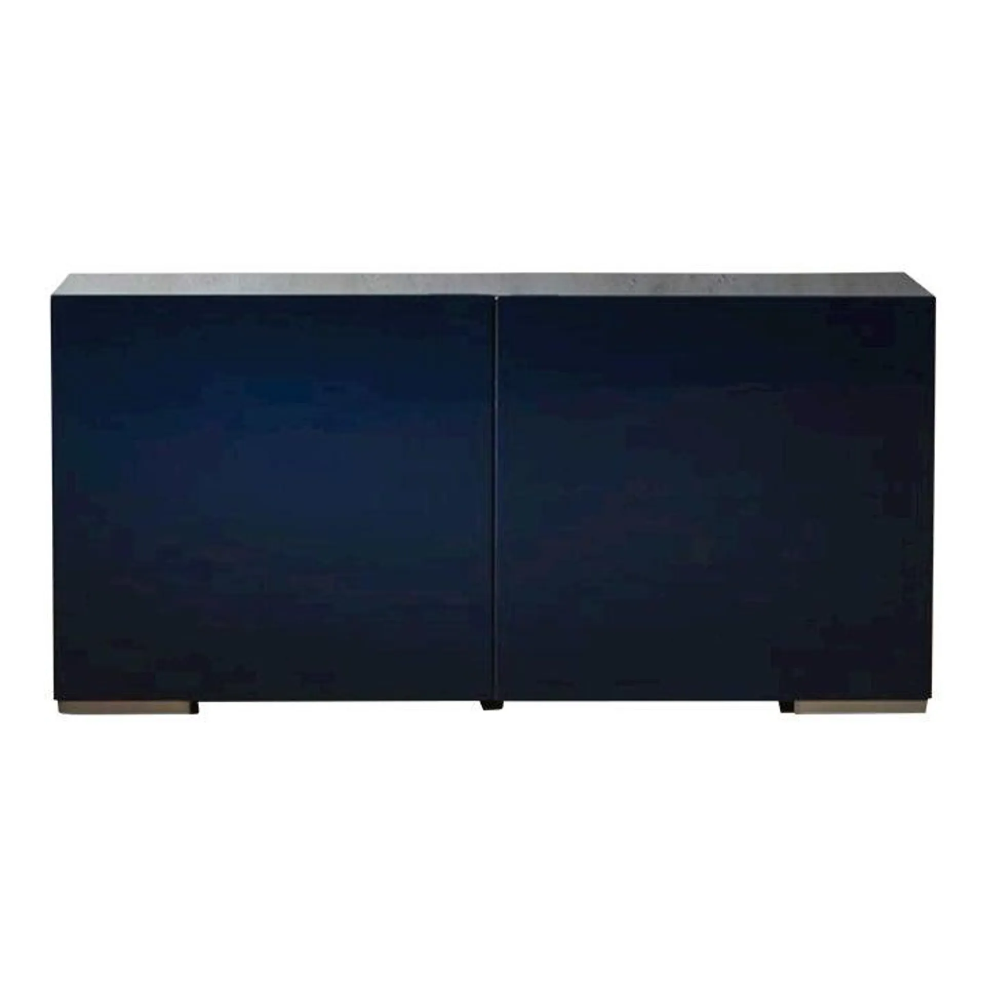 Cb2 Navy Blue Lacquer Credenza