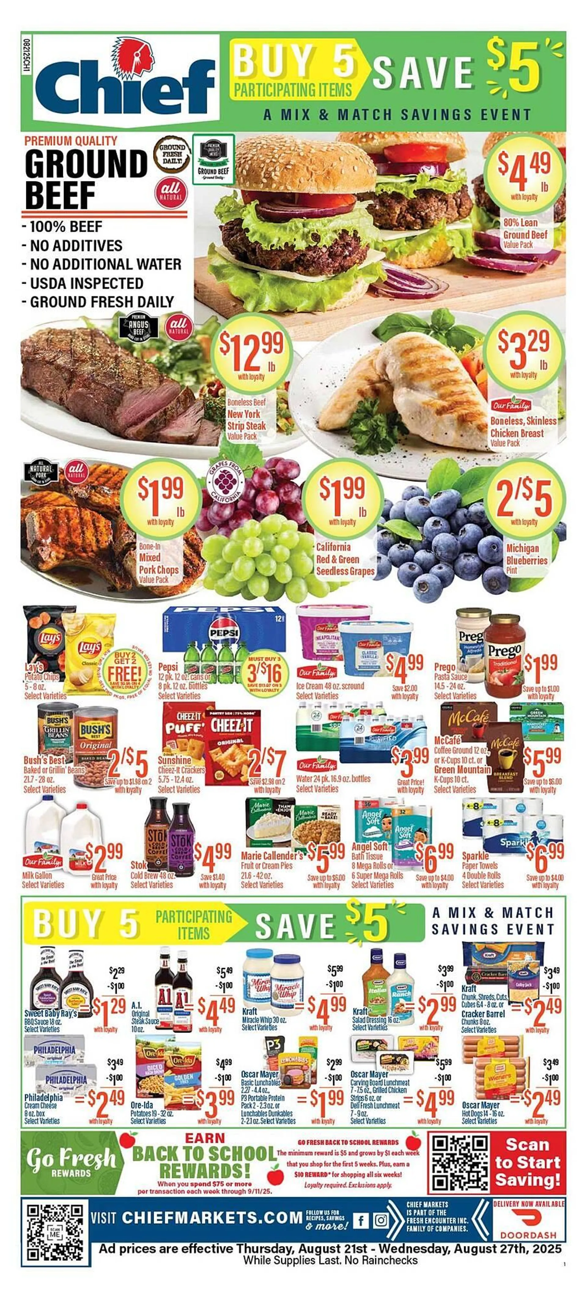 Weekly ad Chief Supermarket Weekly Ad from August 21 to August 27 2025 - Page 1