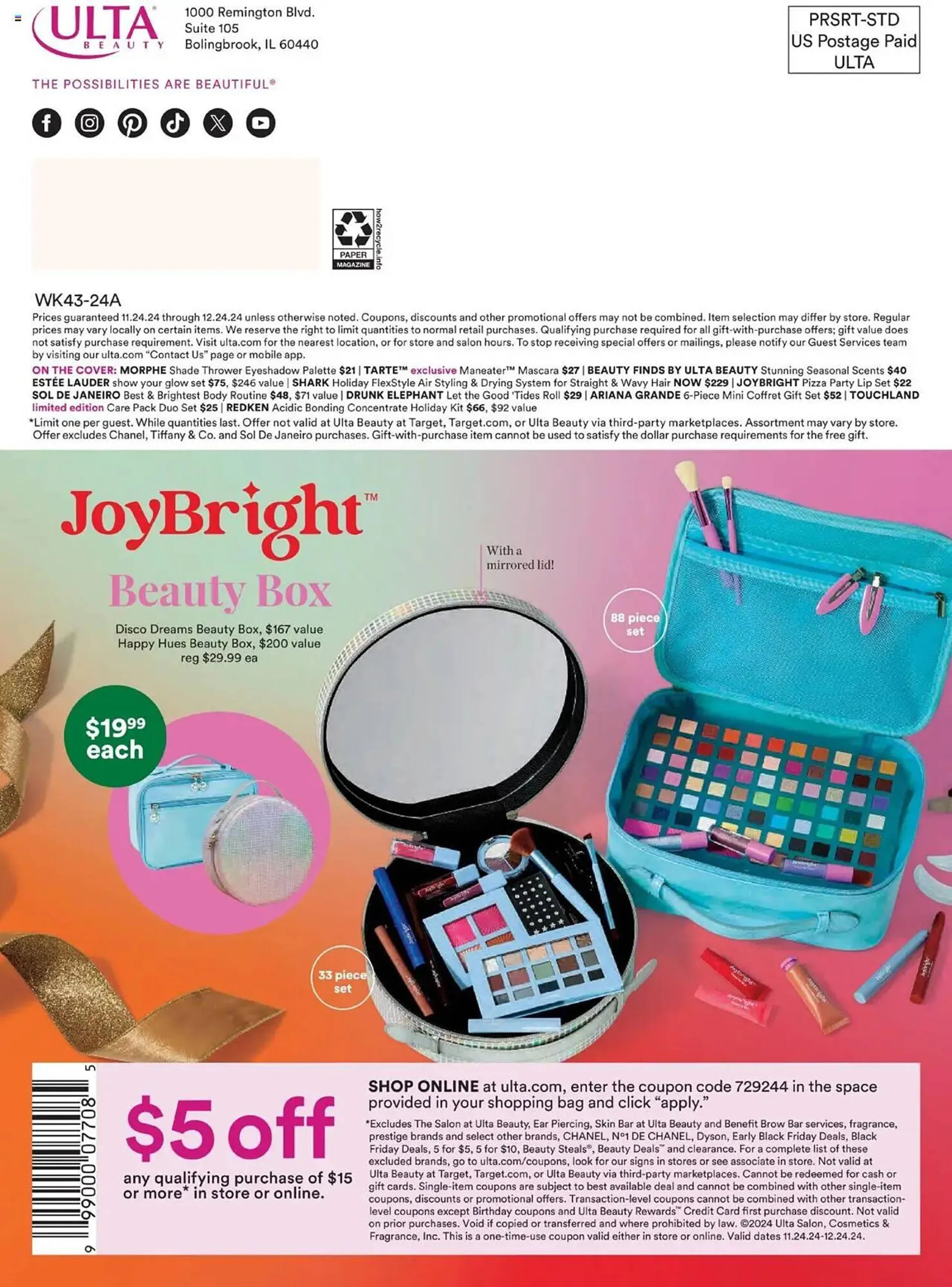 Weekly ad Ulta Beauty Weekly Ad from November 24 to December 24 2024 - Page 68